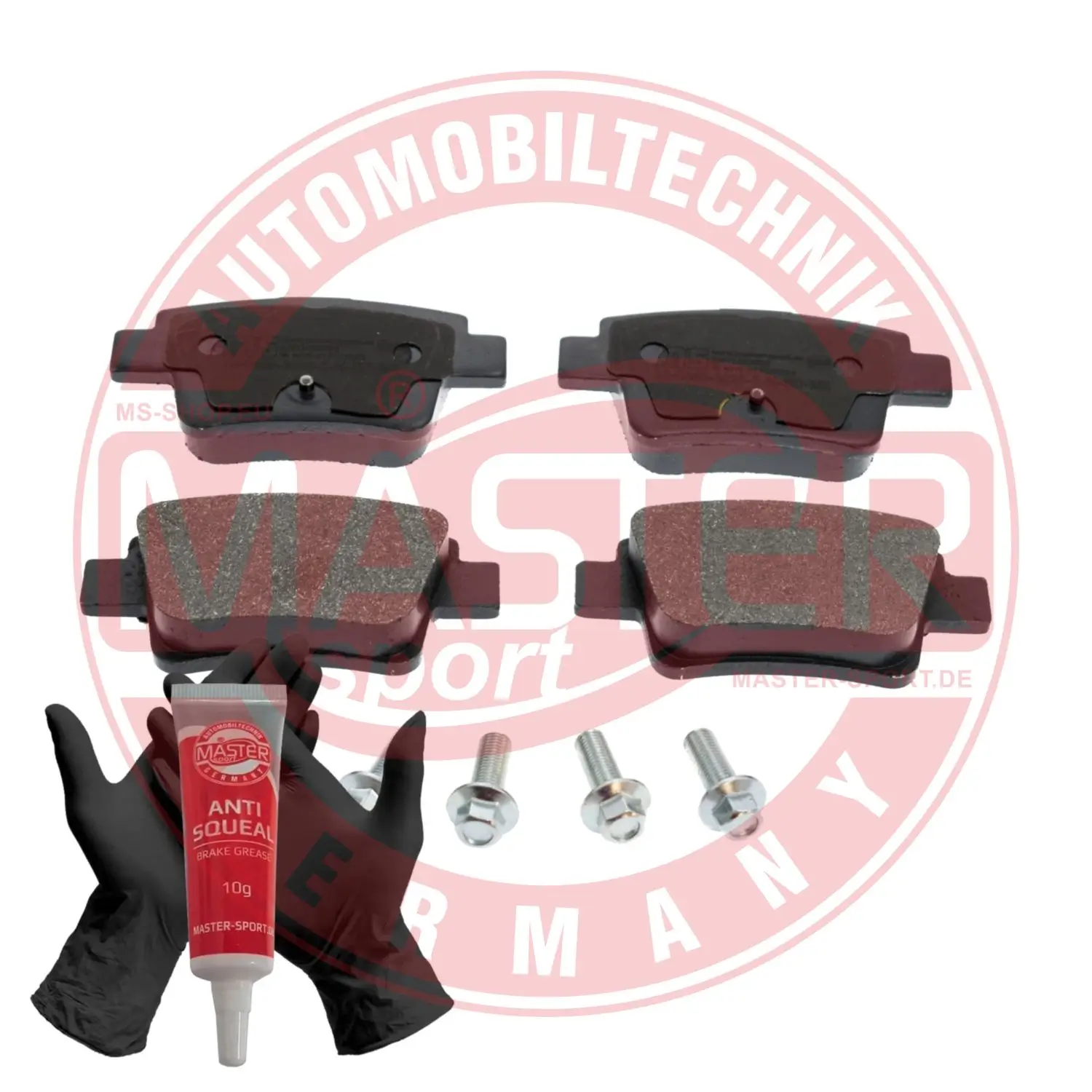 Bremsbelagsatz, Scheibenbremse Hinterachse MASTER-SPORT GERMANY 13046038282N-SET-MS