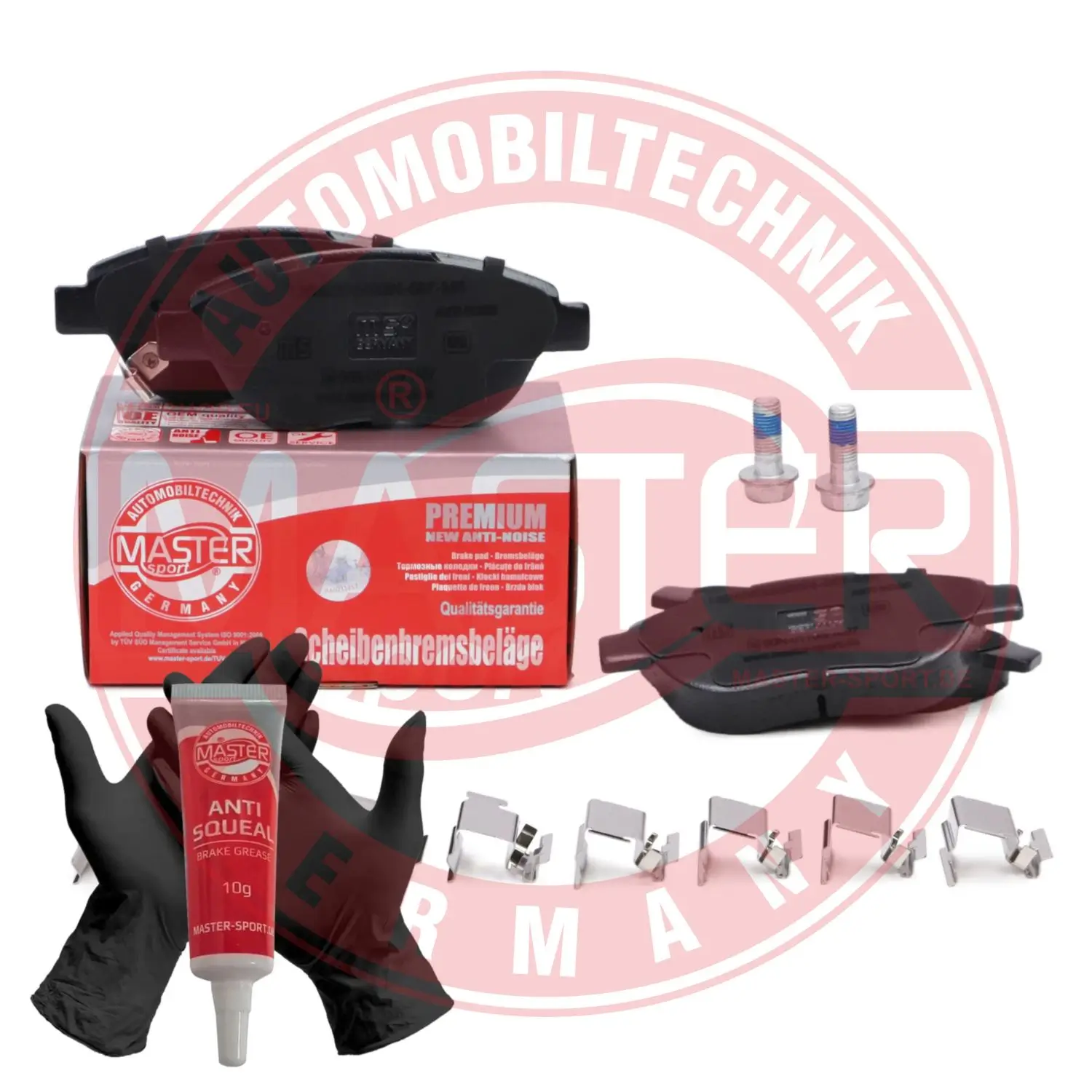 Bremsbelagsatz, Scheibenbremse Vorderachse MASTER-SPORT GERMANY 13046038402N-SET-MS