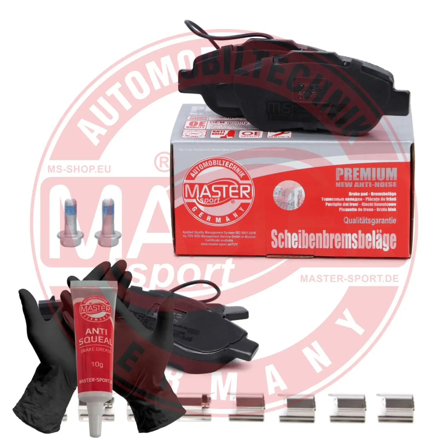 Bremsbelagsatz, Scheibenbremse Vorderachse MASTER-SPORT GERMANY 13046038462N-SET-MS