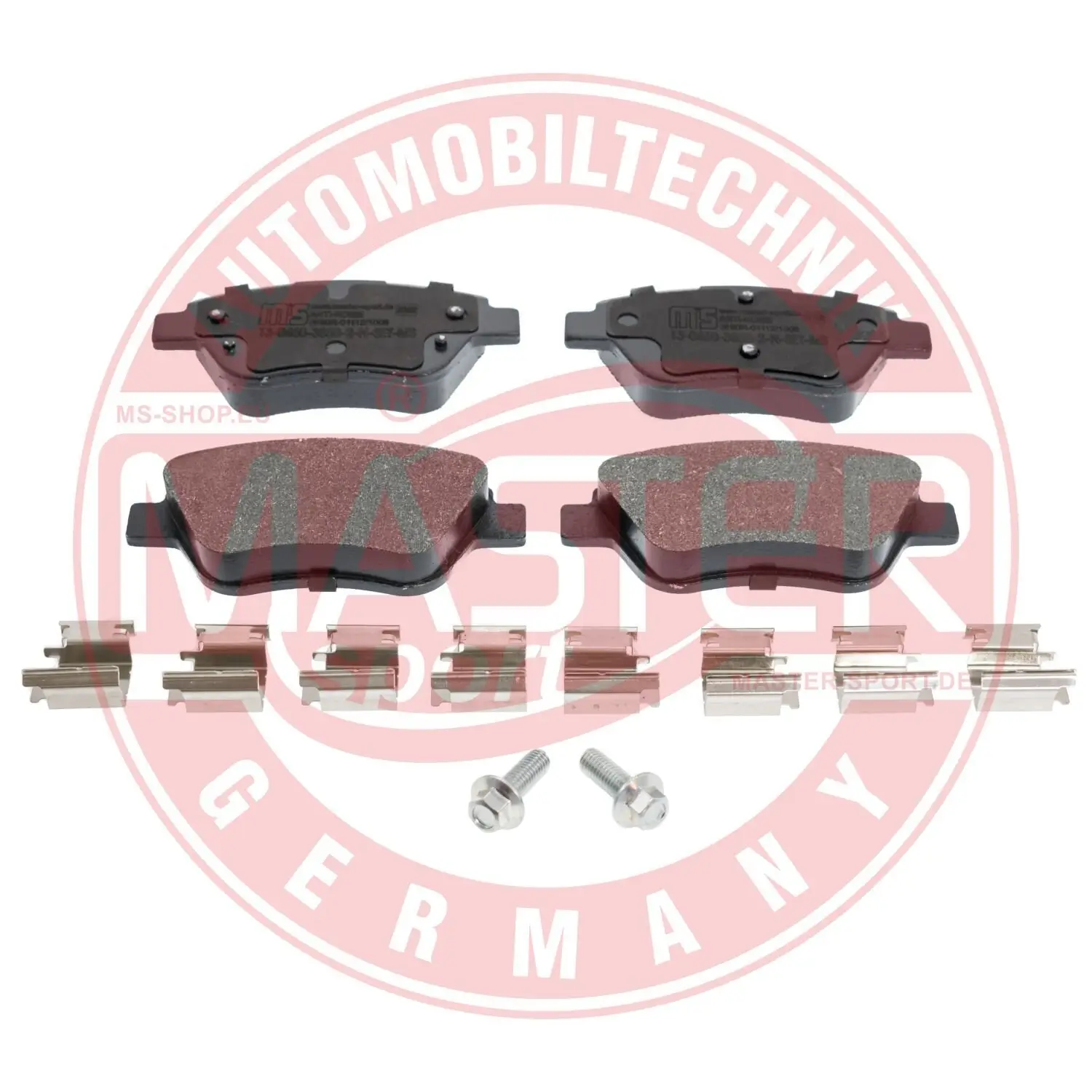 Bremsbelagsatz, Scheibenbremse Vorderachse MASTER-SPORT GERMANY 13046038502N-SET-MS