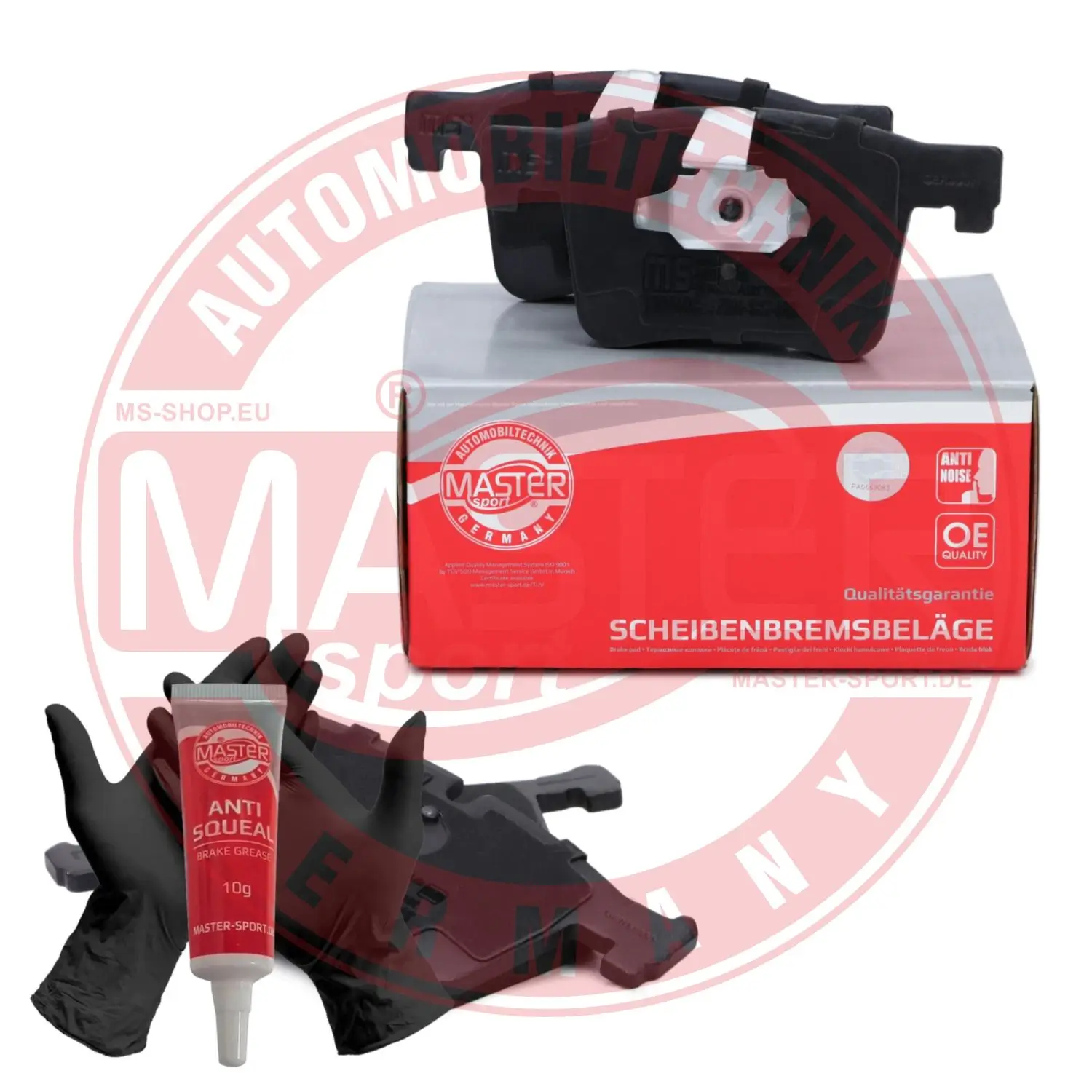 Bremsbelagsatz, Scheibenbremse Vorderachse MASTER-SPORT GERMANY 13046038572N-SET-MS