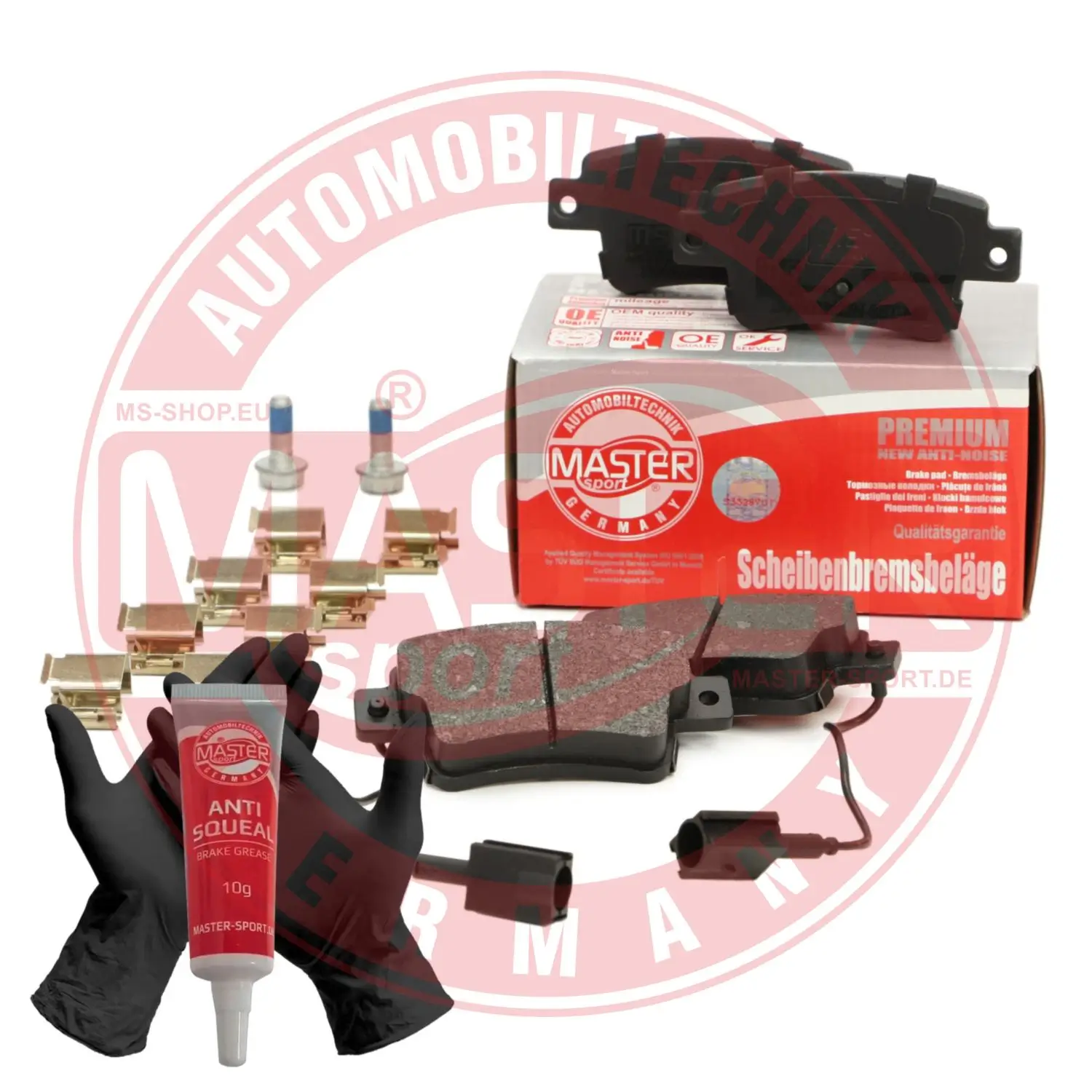 Bremsbelagsatz, Scheibenbremse Hinterachse MASTER-SPORT GERMANY 13046038622N-SET-MS