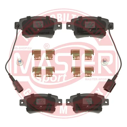 Bremsbelagsatz, Scheibenbremse Hinterachse MASTER-SPORT GERMANY 13046038622N-SET-MS Bild Bremsbelagsatz, Scheibenbremse Hinterachse MASTER-SPORT GERMANY 13046038622N-SET-MS