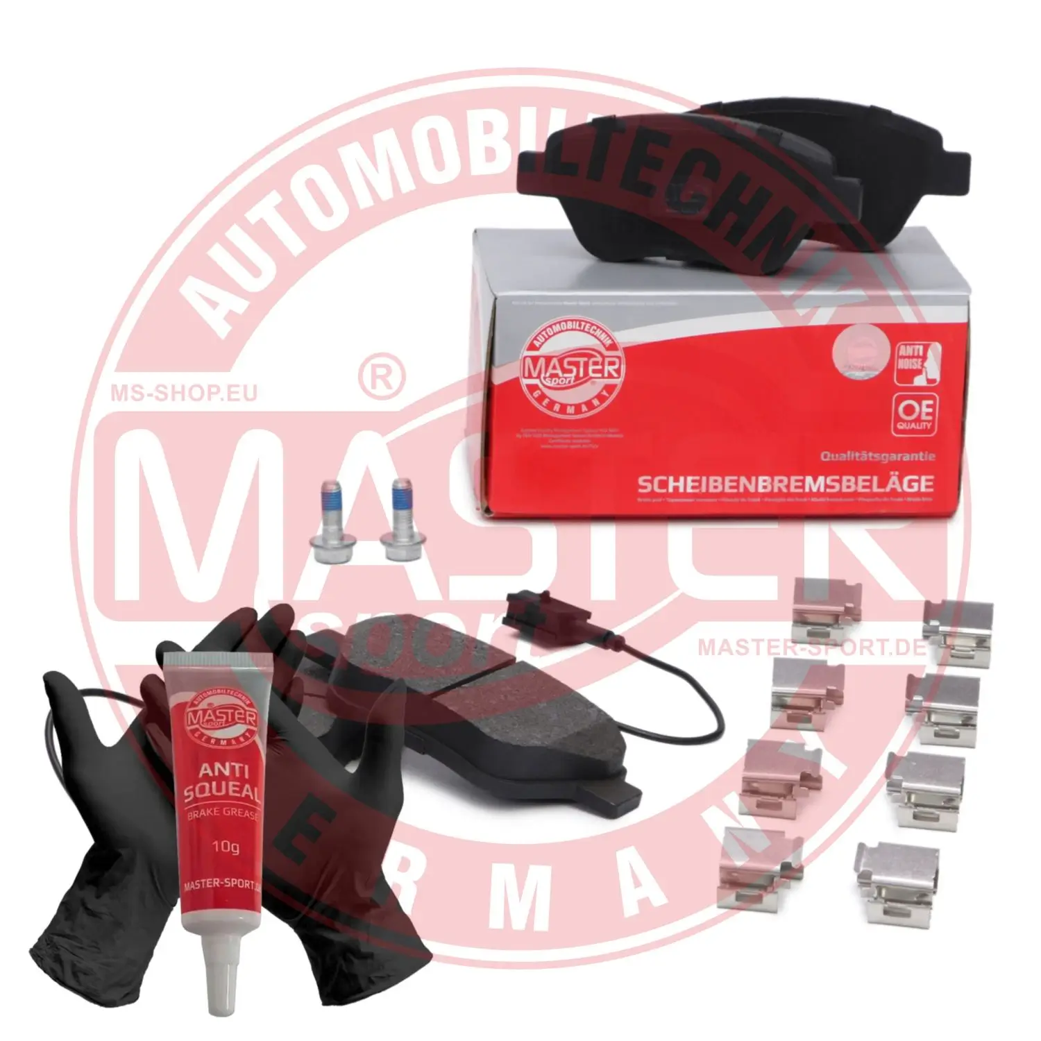 Bremsbelagsatz, Scheibenbremse Vorderachse MASTER-SPORT GERMANY 13046038632N-SET-MS