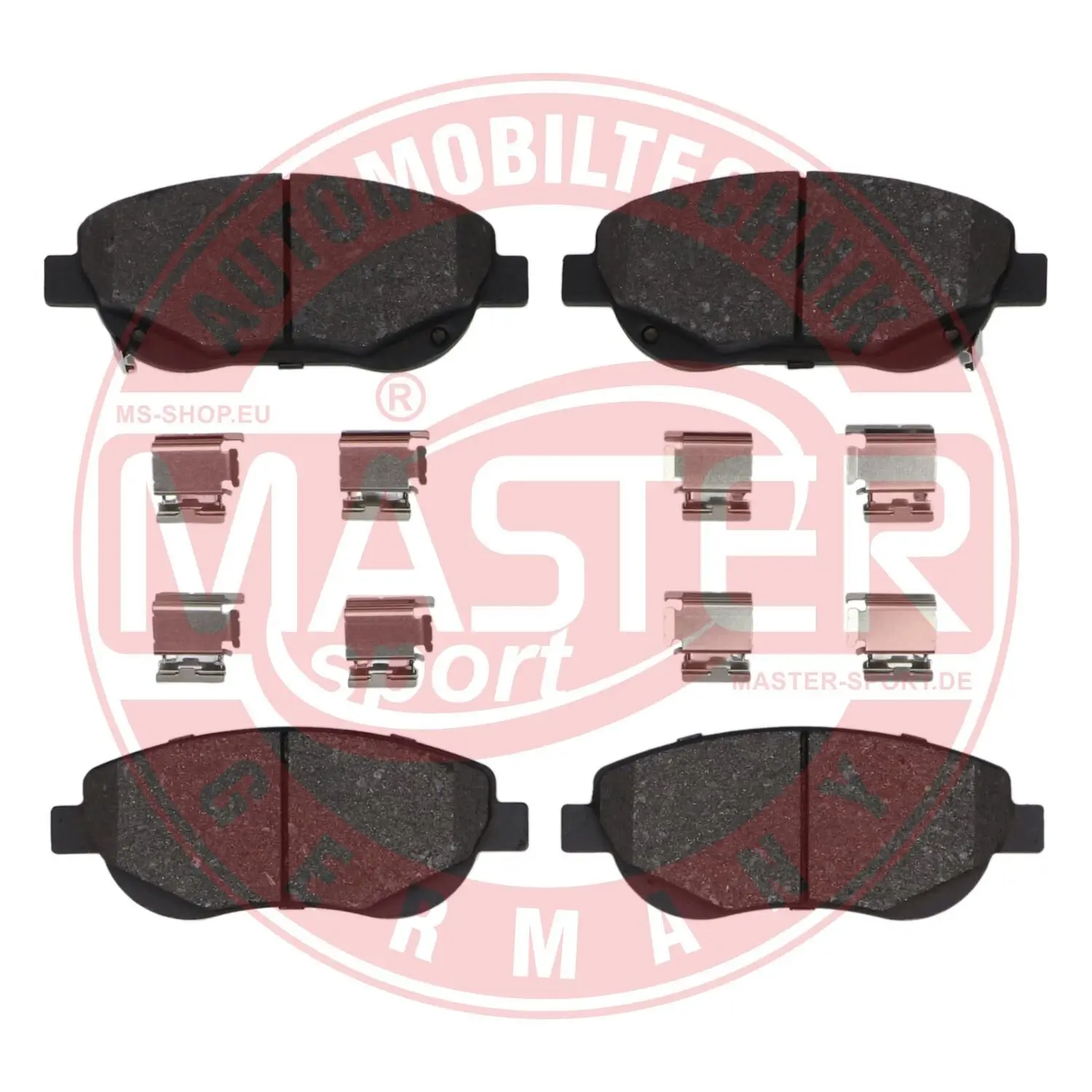 Bremsbelagsatz, Scheibenbremse Vorderachse MASTER-SPORT GERMANY 13046038742N-SET-MS