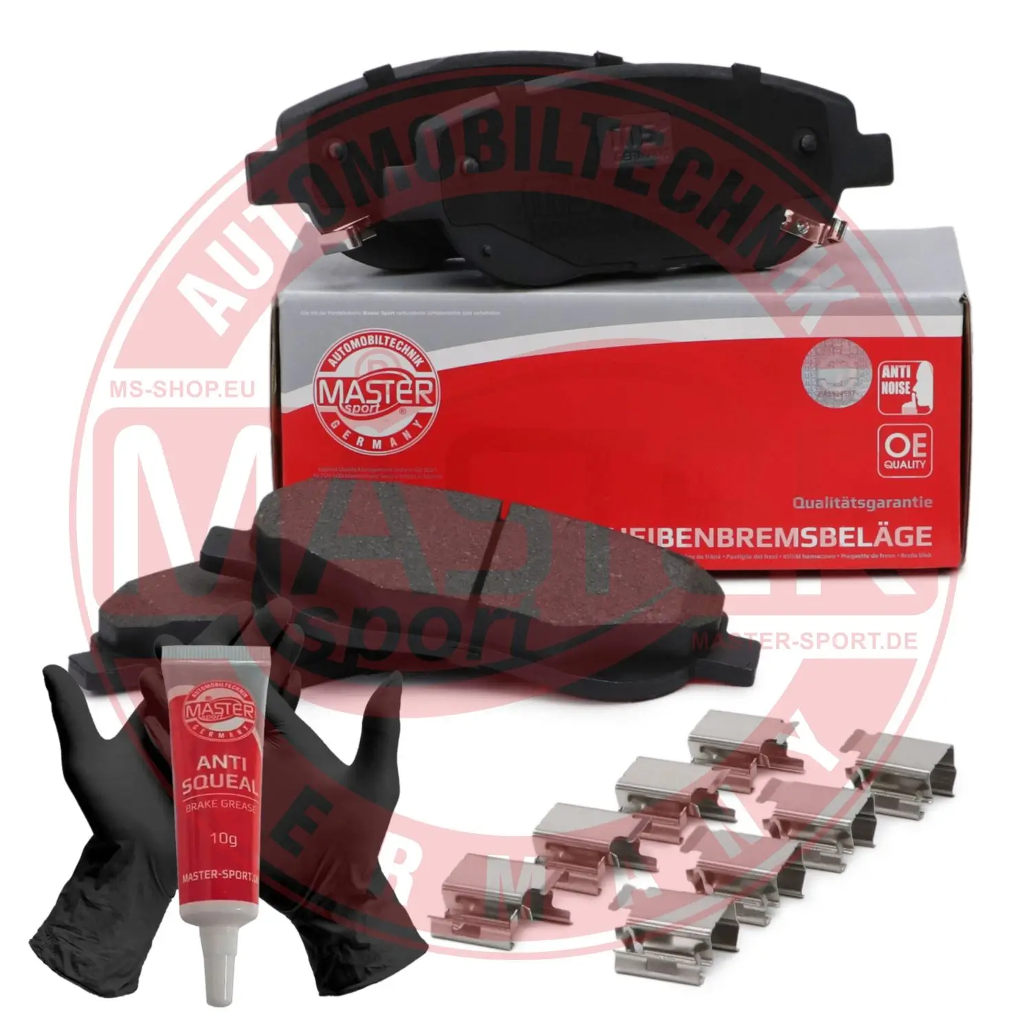 Bremsbelagsatz, Scheibenbremse Vorderachse MASTER-SPORT GERMANY 13046038742N-SET-MS