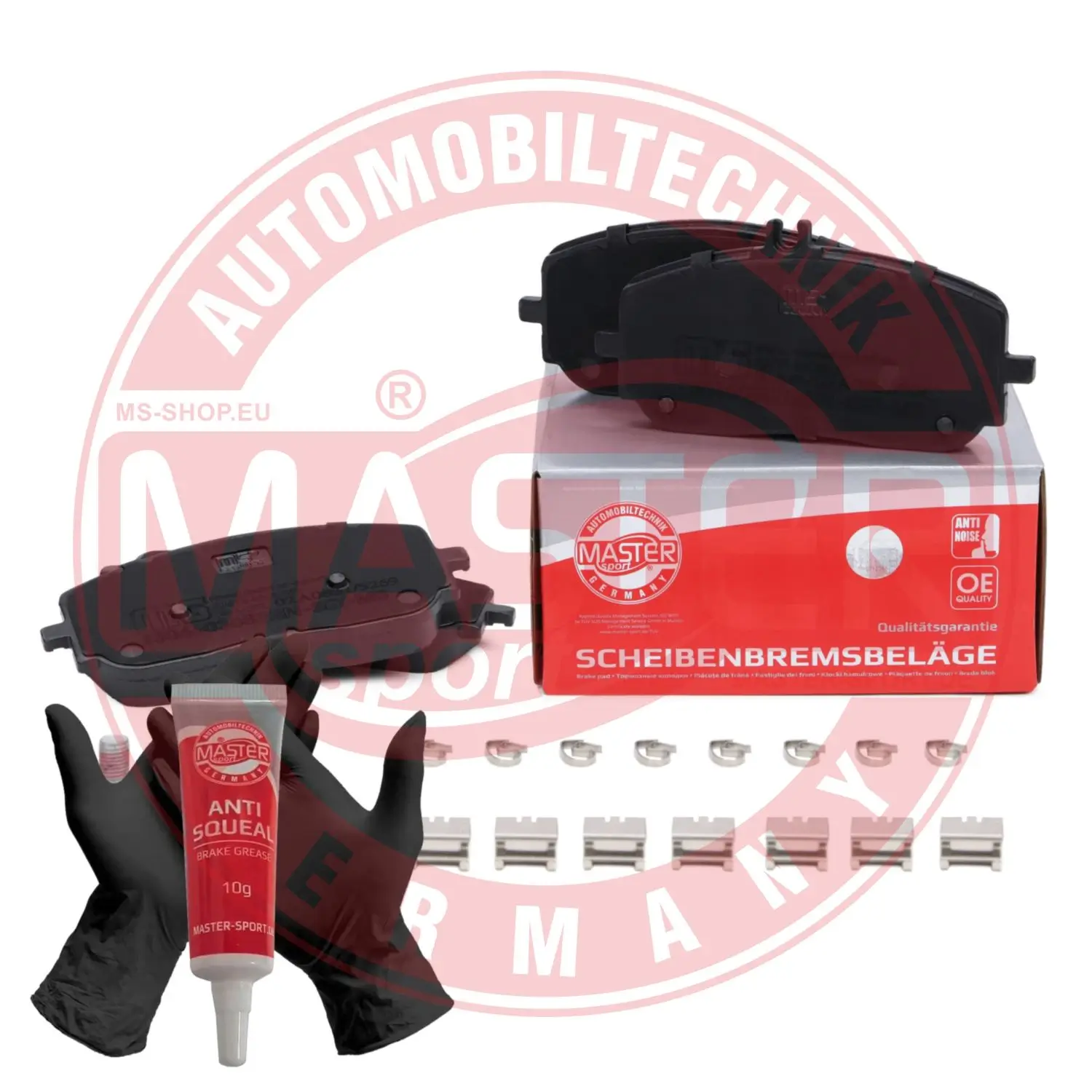 Bremsbelagsatz, Scheibenbremse Vorderachse MASTER-SPORT GERMANY 13046038822N-SET-MS