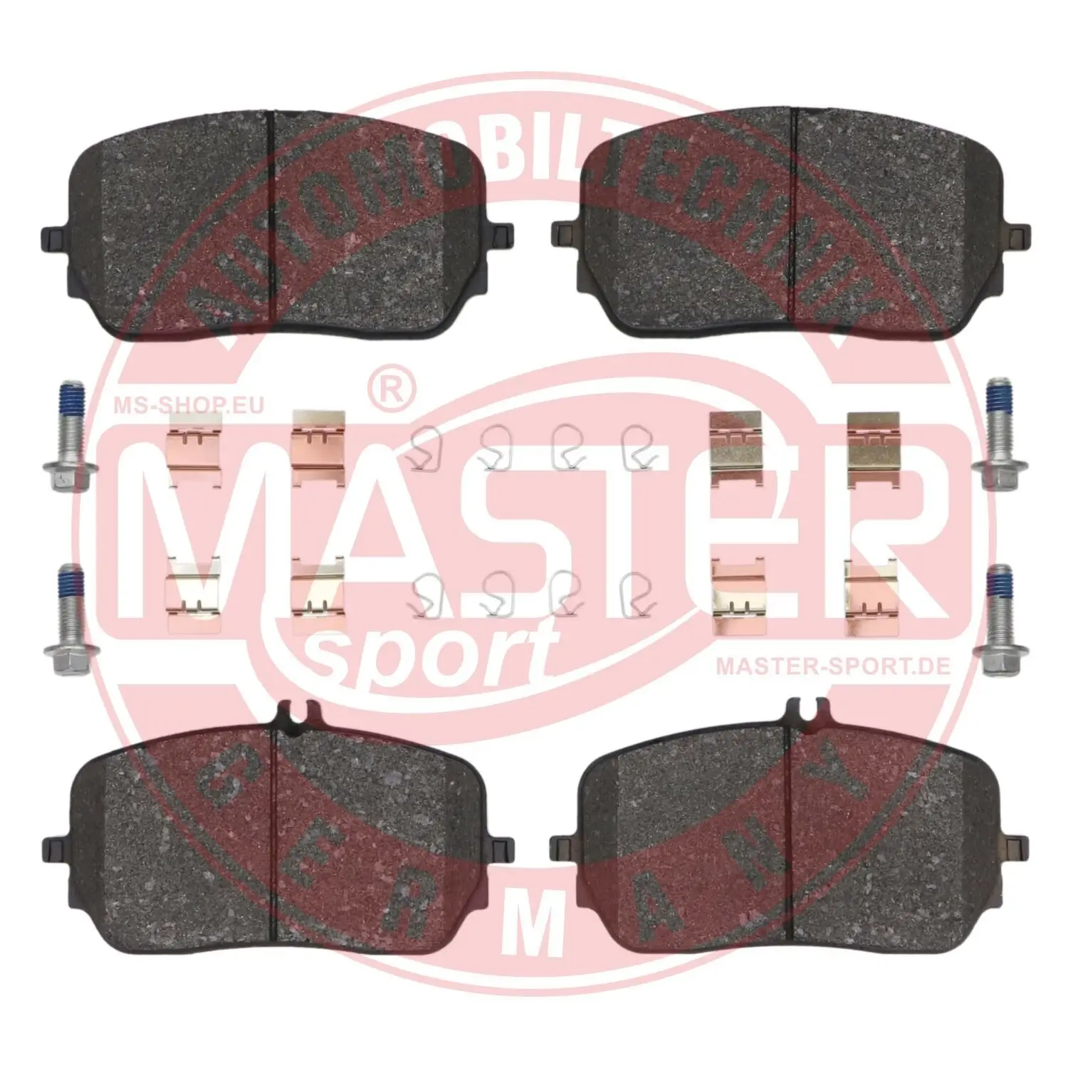 Bremsbelagsatz, Scheibenbremse Vorderachse MASTER-SPORT GERMANY 13046038892N-SET-MS