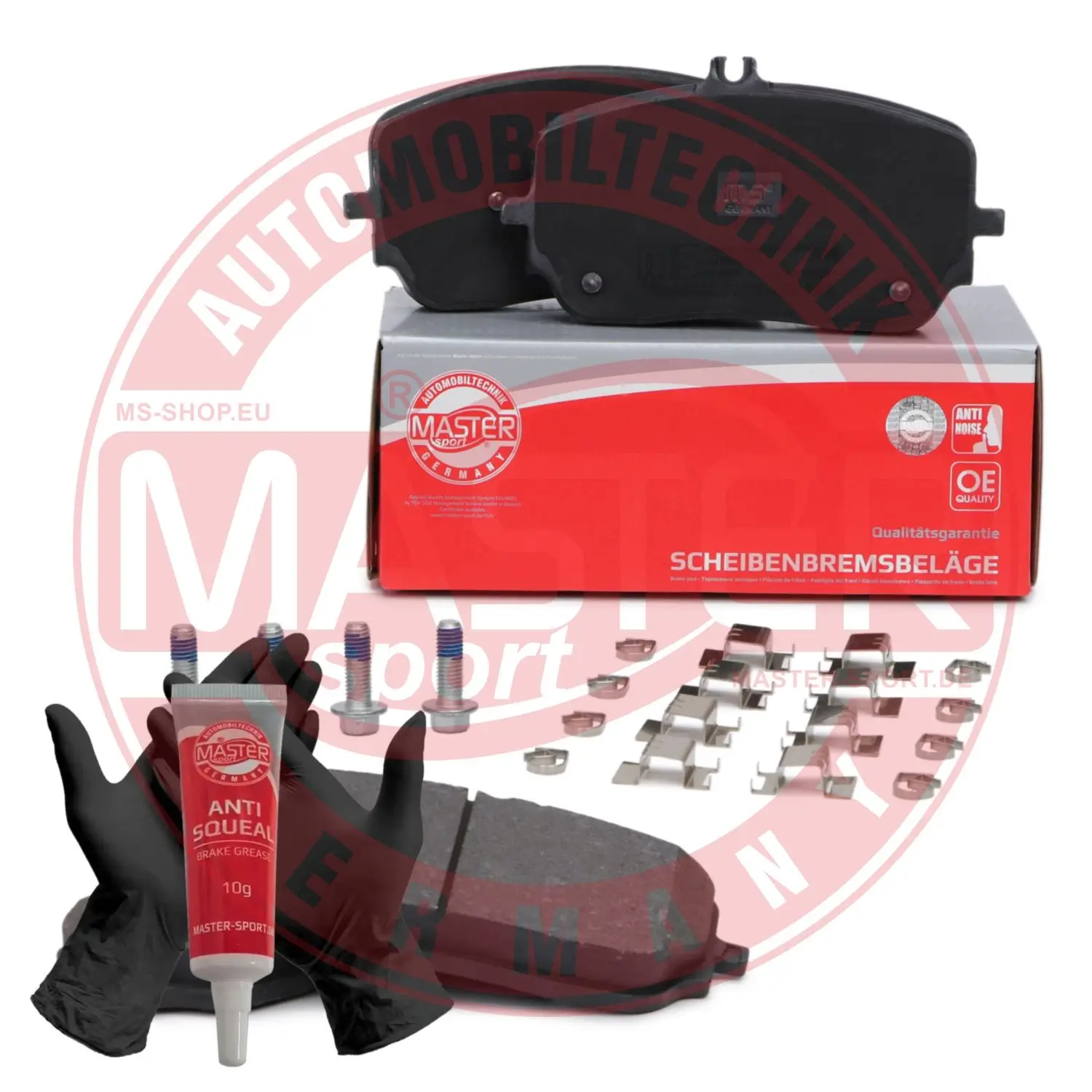 Bremsbelagsatz, Scheibenbremse Vorderachse MASTER-SPORT GERMANY 13046038892N-SET-MS