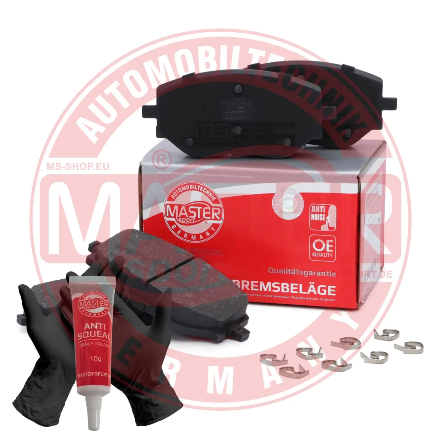 Bremsbelagsatz, Scheibenbremse Vorderachse MASTER-SPORT GERMANY 13046038902N-SET-MS