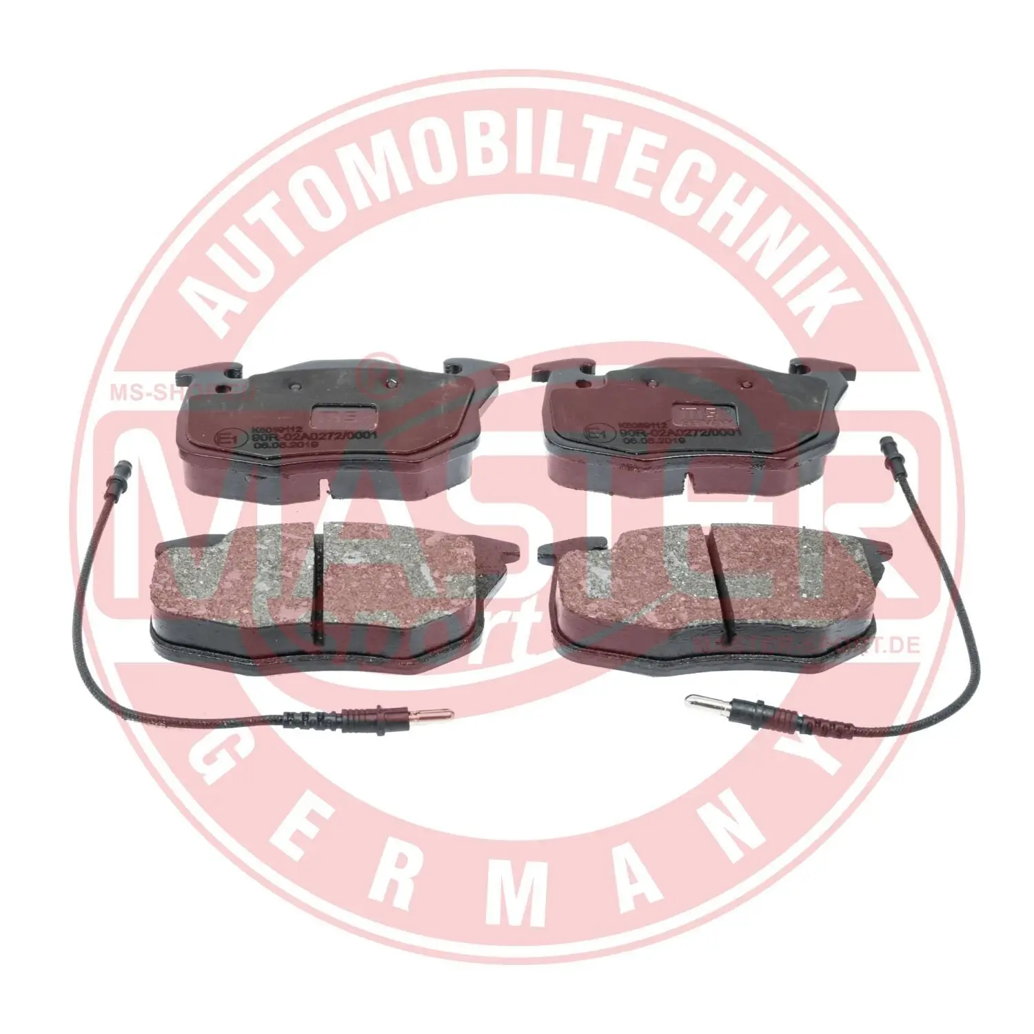 Bremsbelagsatz, Scheibenbremse Vorderachse MASTER-SPORT GERMANY 13046039112N-SET-MS