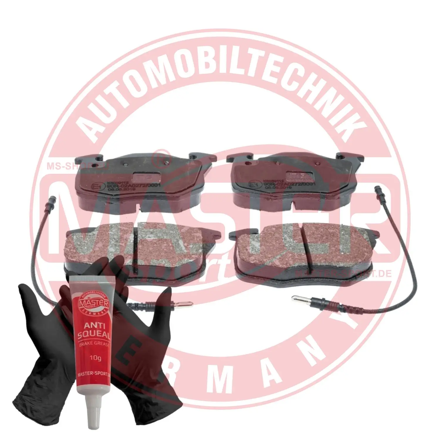 Bremsbelagsatz, Scheibenbremse Vorderachse MASTER-SPORT GERMANY 13046039112N-SET-MS