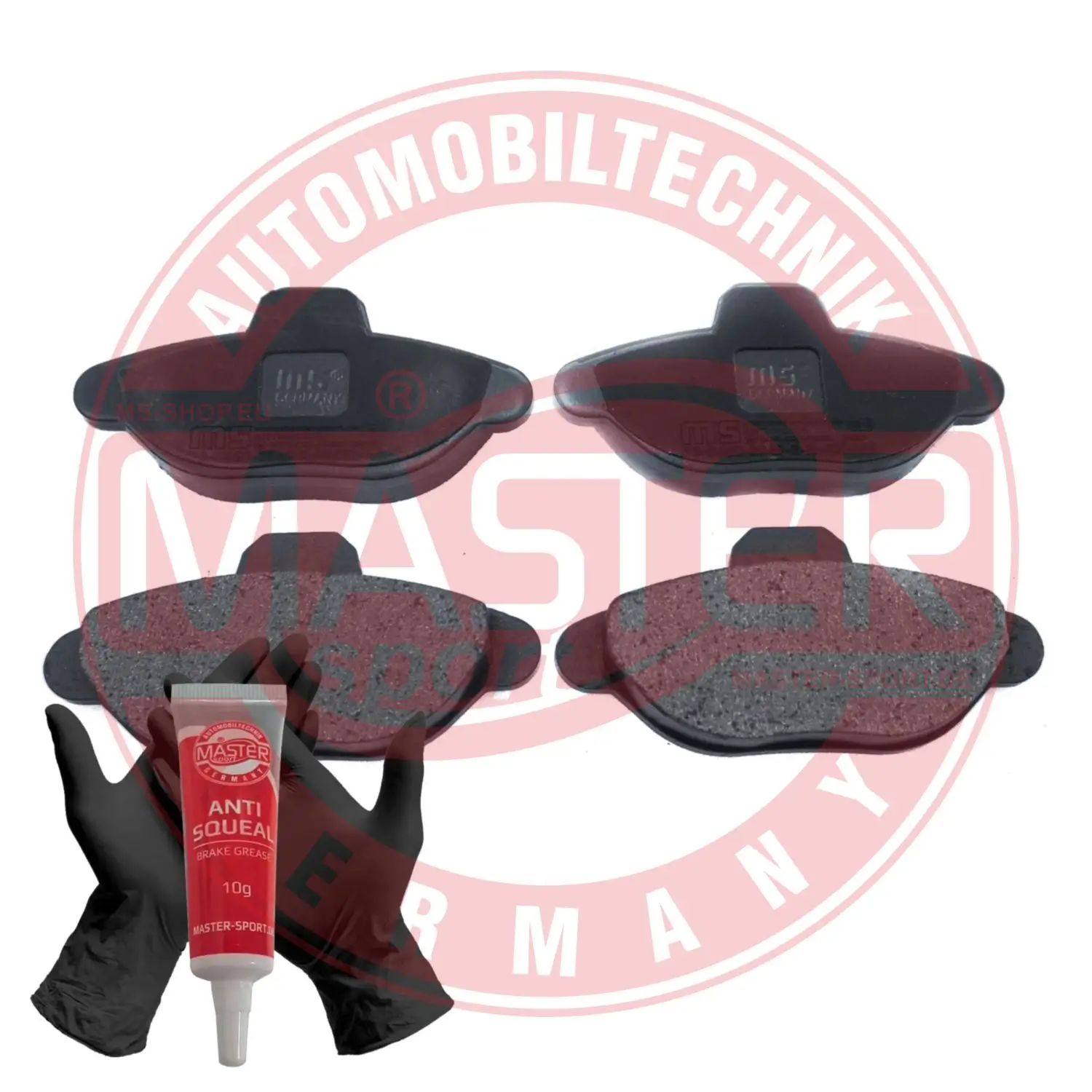 Bremsbelagsatz, Scheibenbremse Vorderachse MASTER-SPORT GERMANY 13046039492N-SET-MS