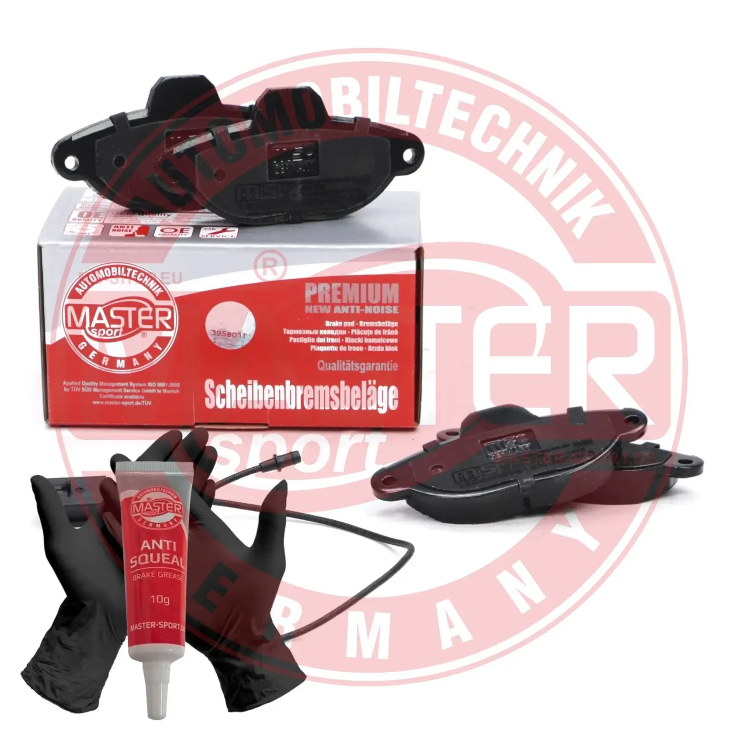 Bremsbelagsatz, Scheibenbremse Vorderachse MASTER-SPORT GERMANY 13046039512N-SET-MS