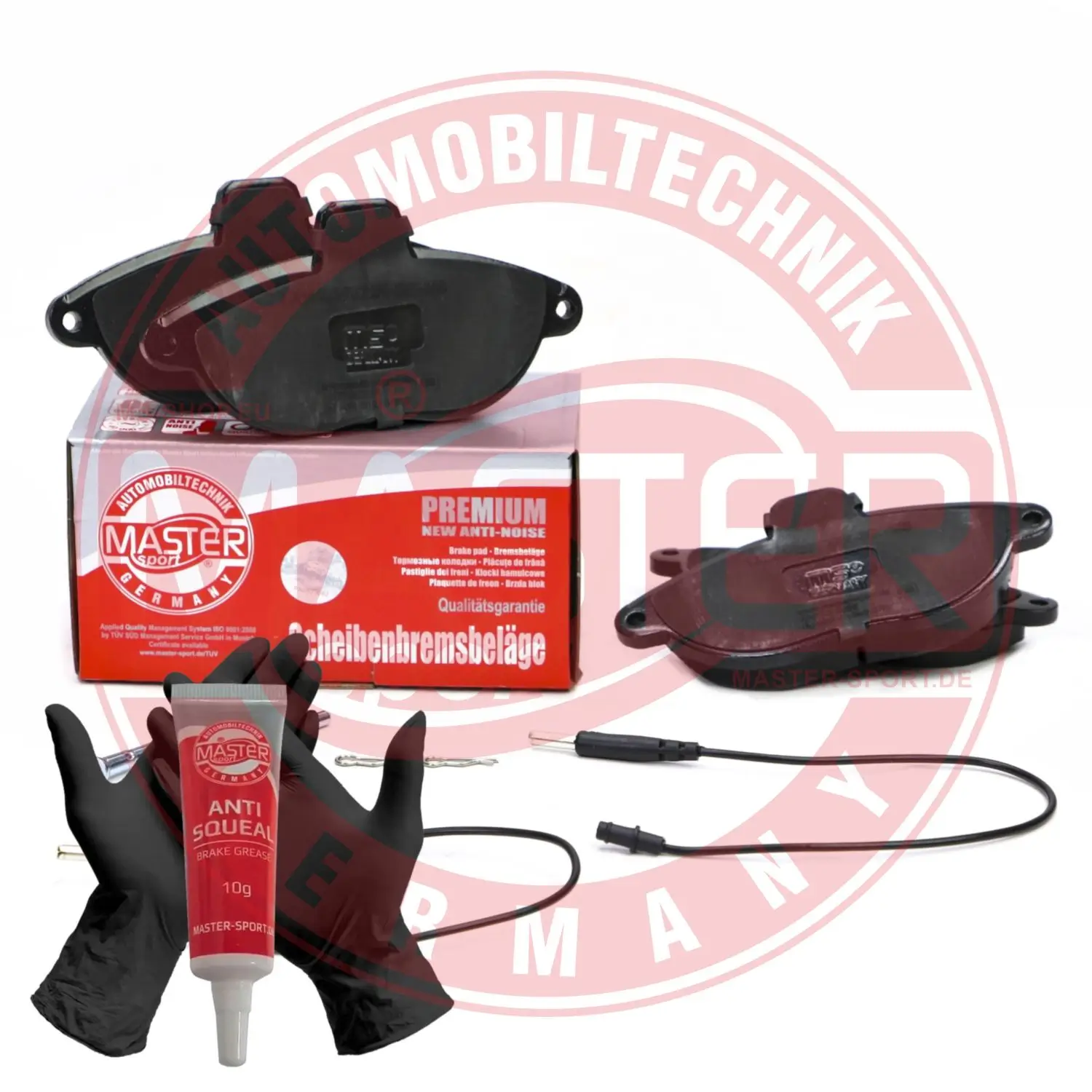 Bremsbelagsatz, Scheibenbremse Vorderachse MASTER-SPORT GERMANY 13046039572N-SET-MS