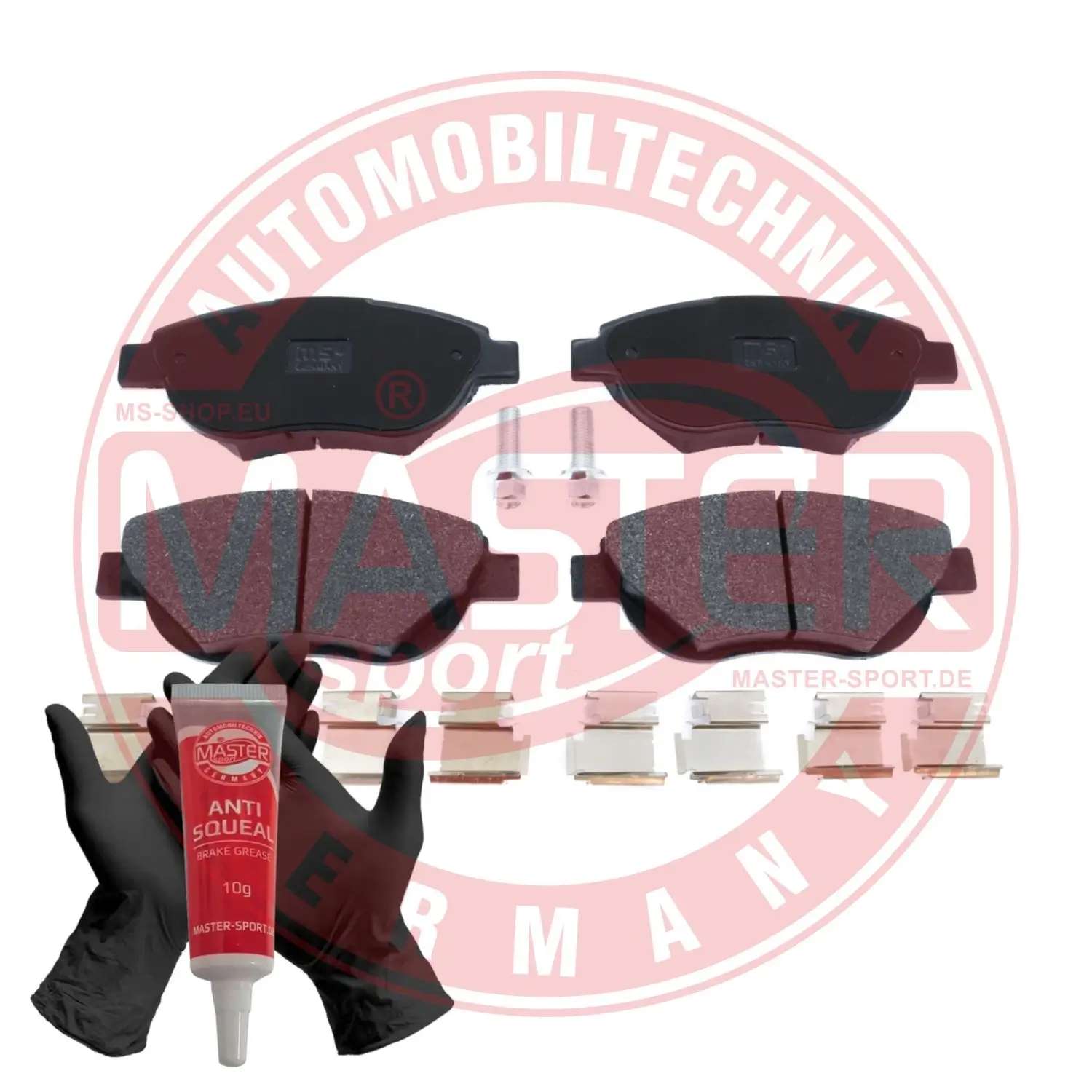 Bremsbelagsatz, Scheibenbremse Vorderachse MASTER-SPORT GERMANY 13046039662N-SET-MS