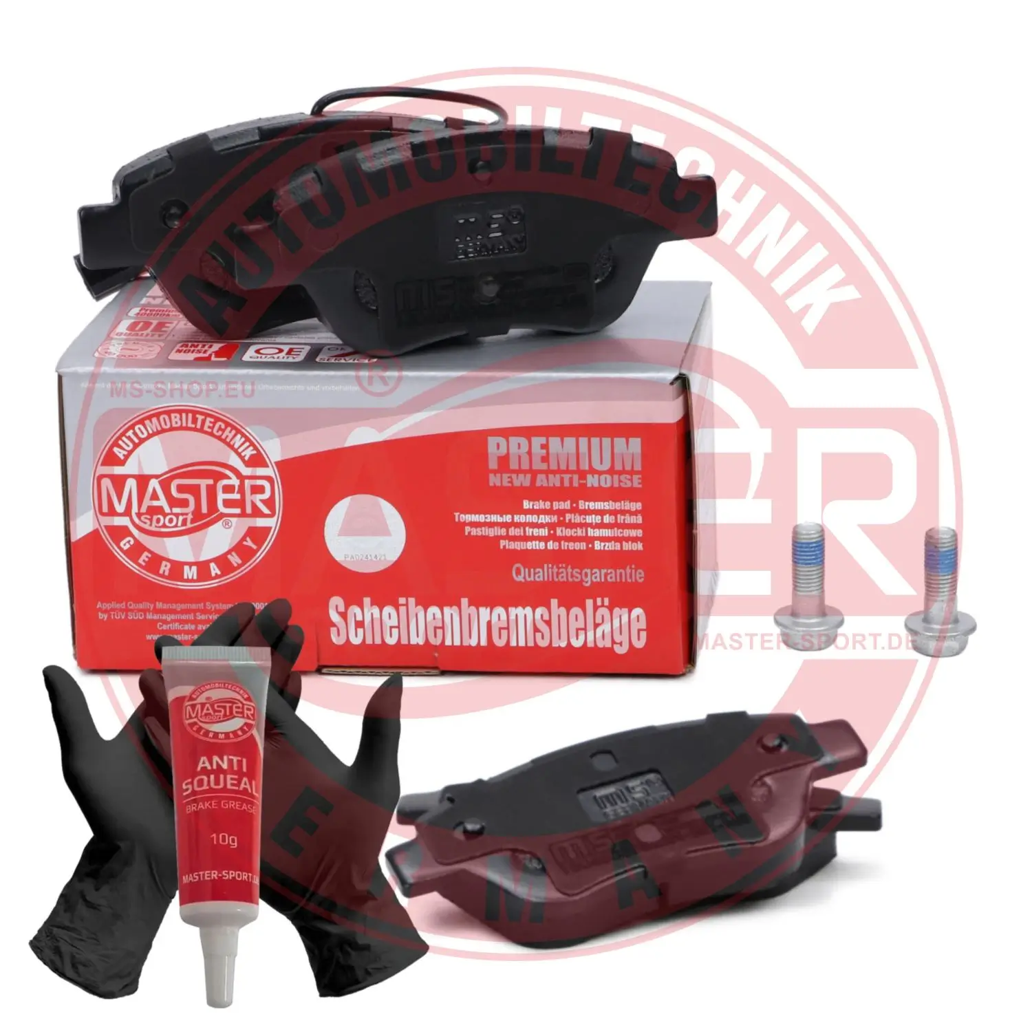 Bremsbelagsatz, Scheibenbremse Vorderachse MASTER-SPORT GERMANY 13046039822N-SET-MS