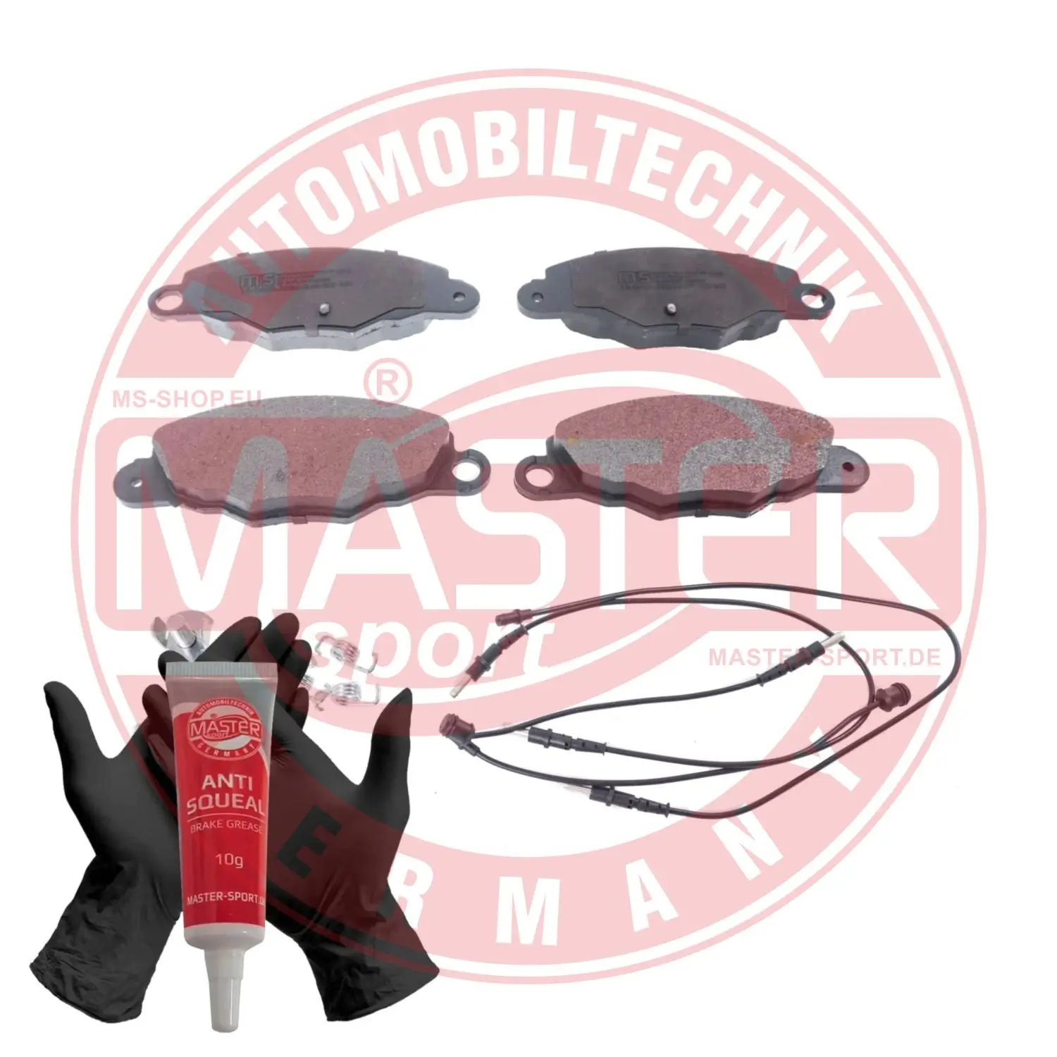 Bremsbelagsatz, Scheibenbremse Vorderachse MASTER-SPORT GERMANY 13046039862N-SET-MS