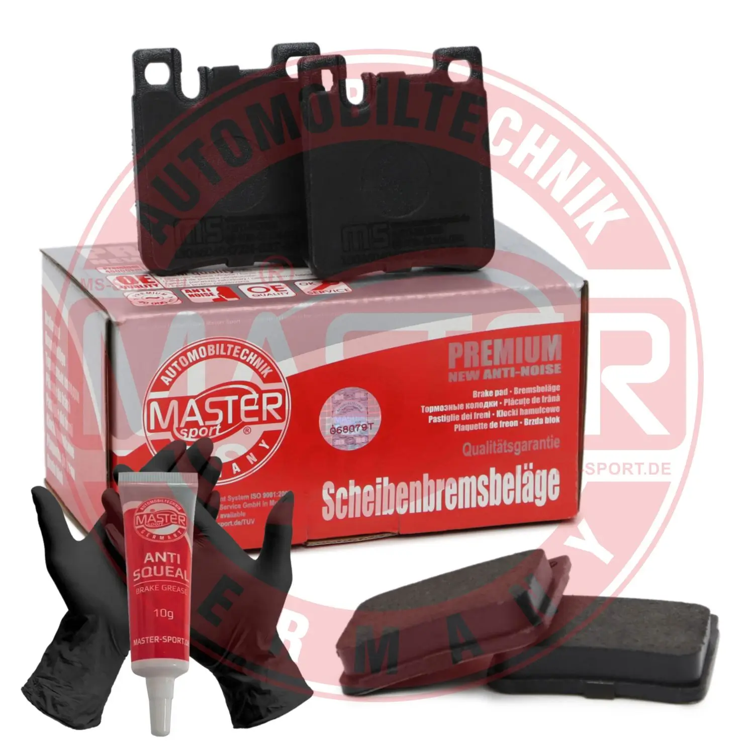 Bremsbelagsatz, Scheibenbremse Hinterachse MASTER-SPORT GERMANY 13046040472N-SET-MS