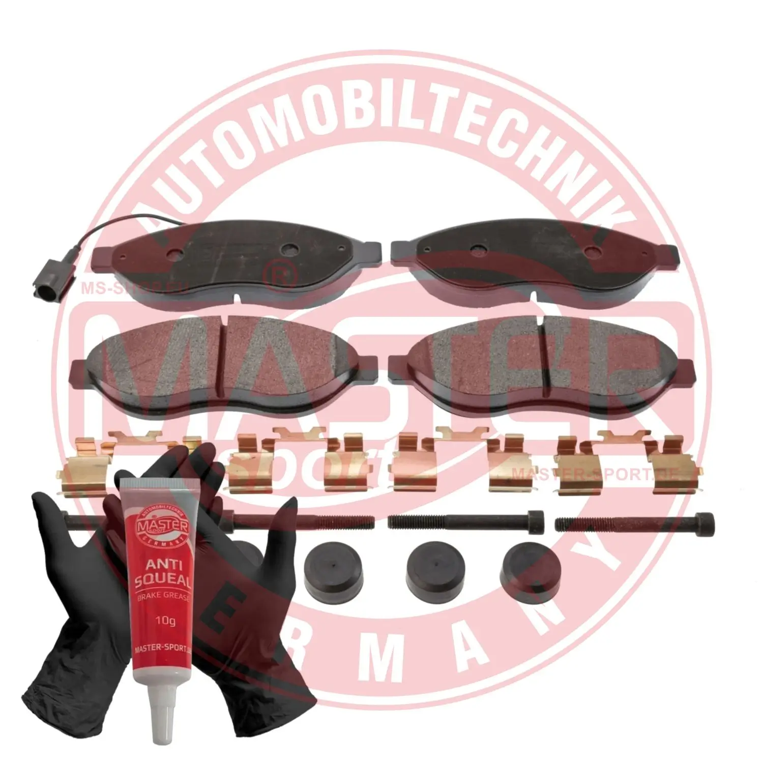 Bremsbelagsatz, Scheibenbremse Vorderachse MASTER-SPORT GERMANY 13046048072N-SET-MS