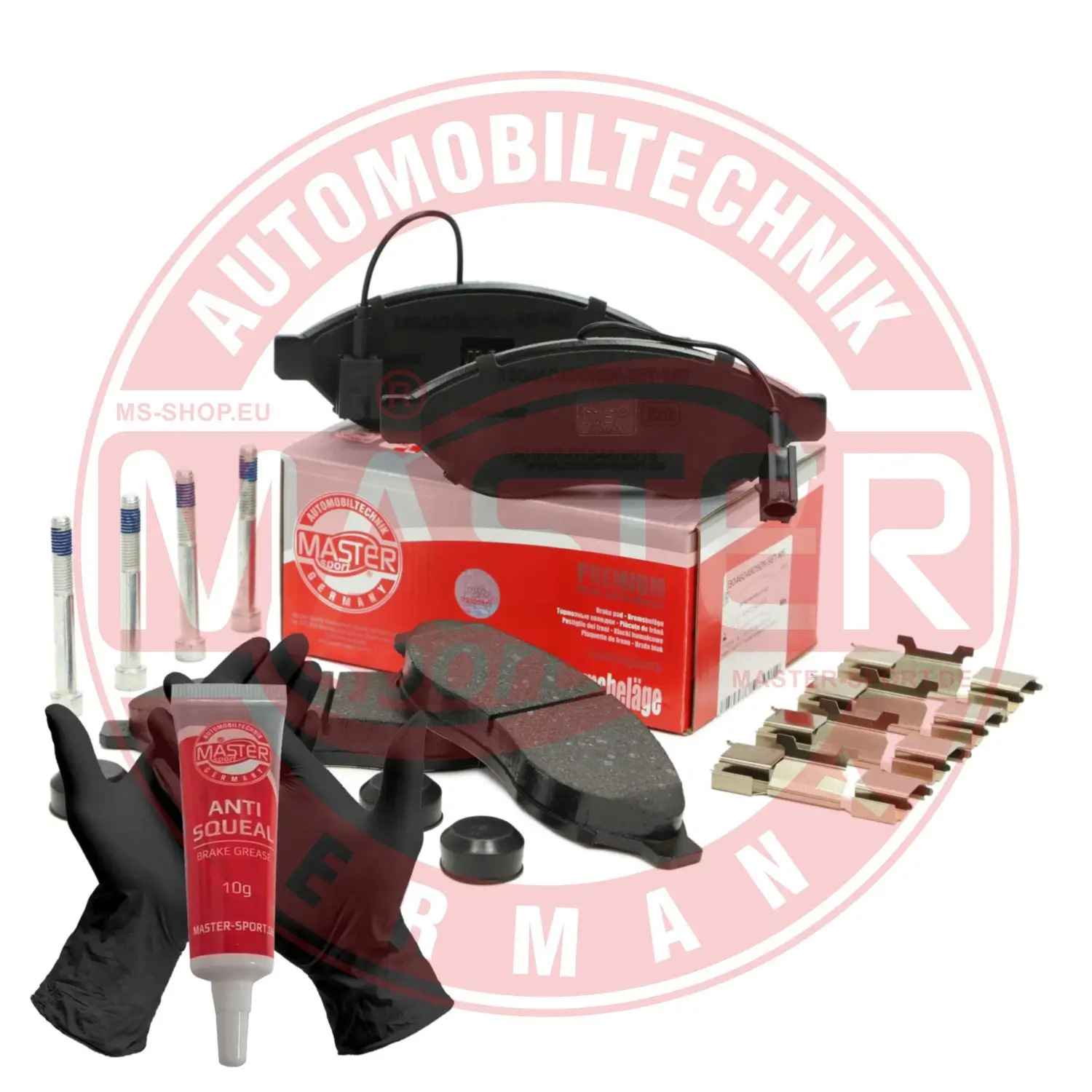 Bremsbelagsatz, Scheibenbremse Vorderachse MASTER-SPORT GERMANY 13046048092N-SET-MS