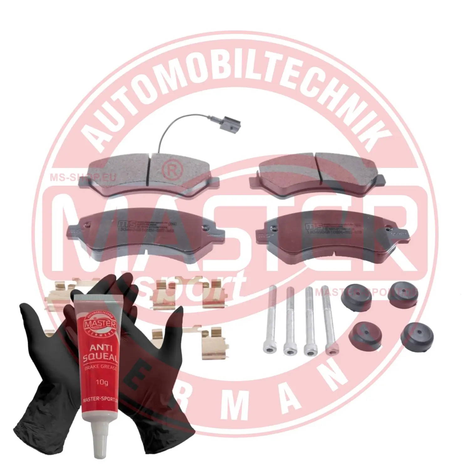 Bremsbelagsatz, Scheibenbremse Vorderachse MASTER-SPORT GERMANY 13046048102N-SET-MS