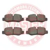 Bremsbelagsatz, Scheibenbremse Hinterachse MASTER-SPORT GERMANY 13046048822N-SET-MS