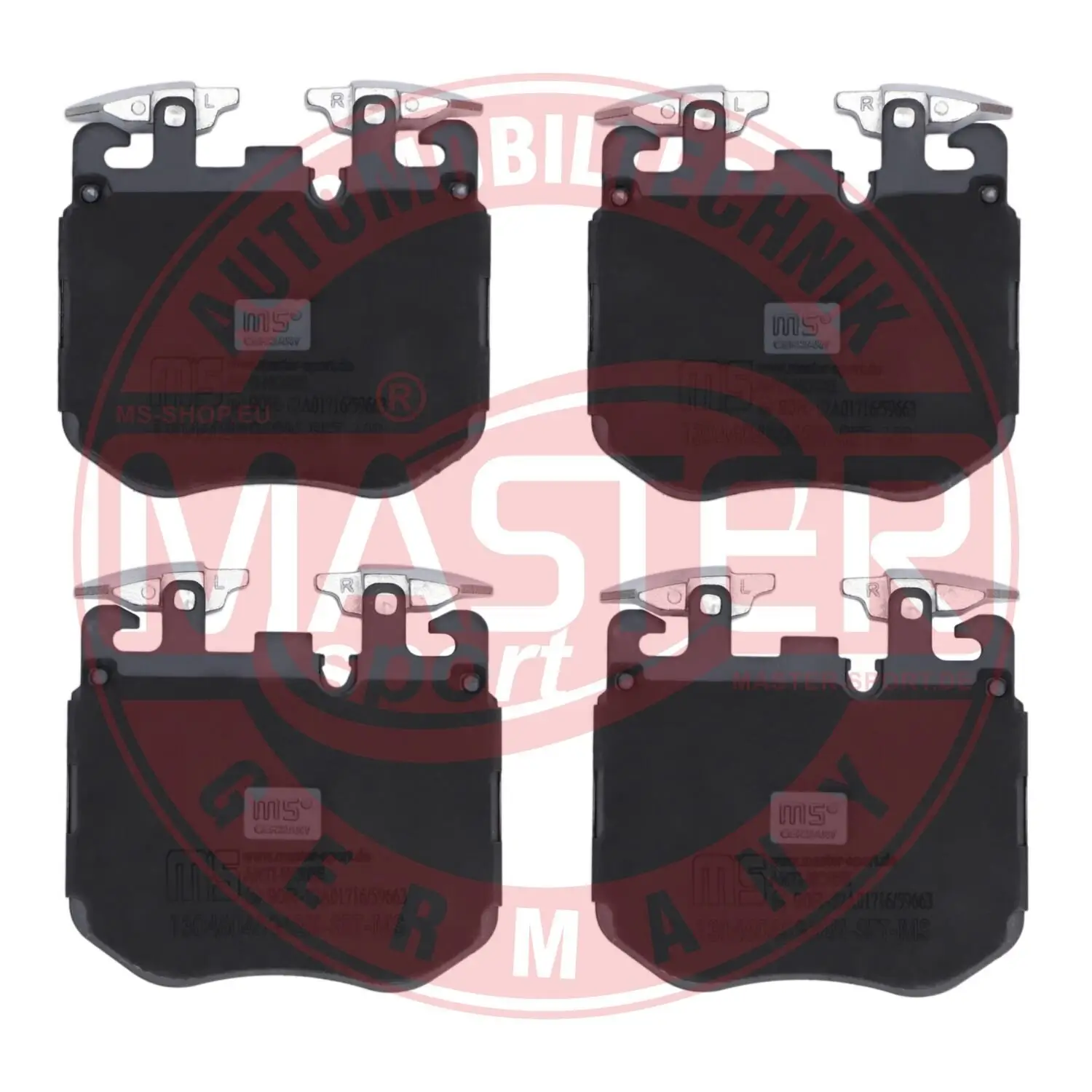 Bremsbelagsatz, Scheibenbremse Vorderachse MASTER-SPORT GERMANY 13046048962N-SET-MS