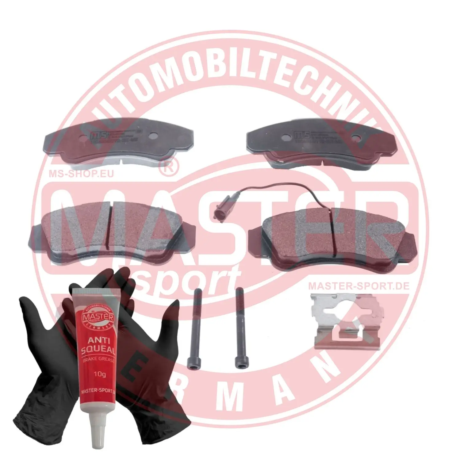 Bremsbelagsatz, Scheibenbremse Vorderachse MASTER-SPORT GERMANY 13046049792N-SET-MS