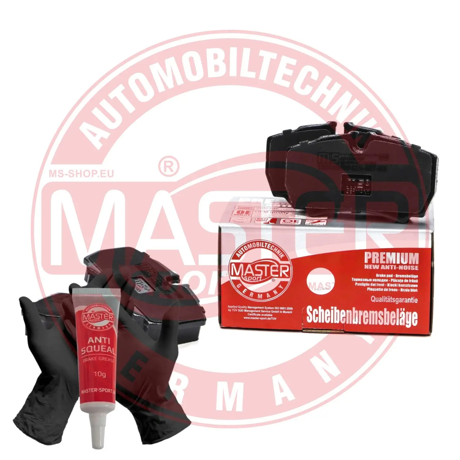 Bremsbelagsatz, Scheibenbremse Hinterachse MASTER-SPORT GERMANY 13046049962N-SET-MS
