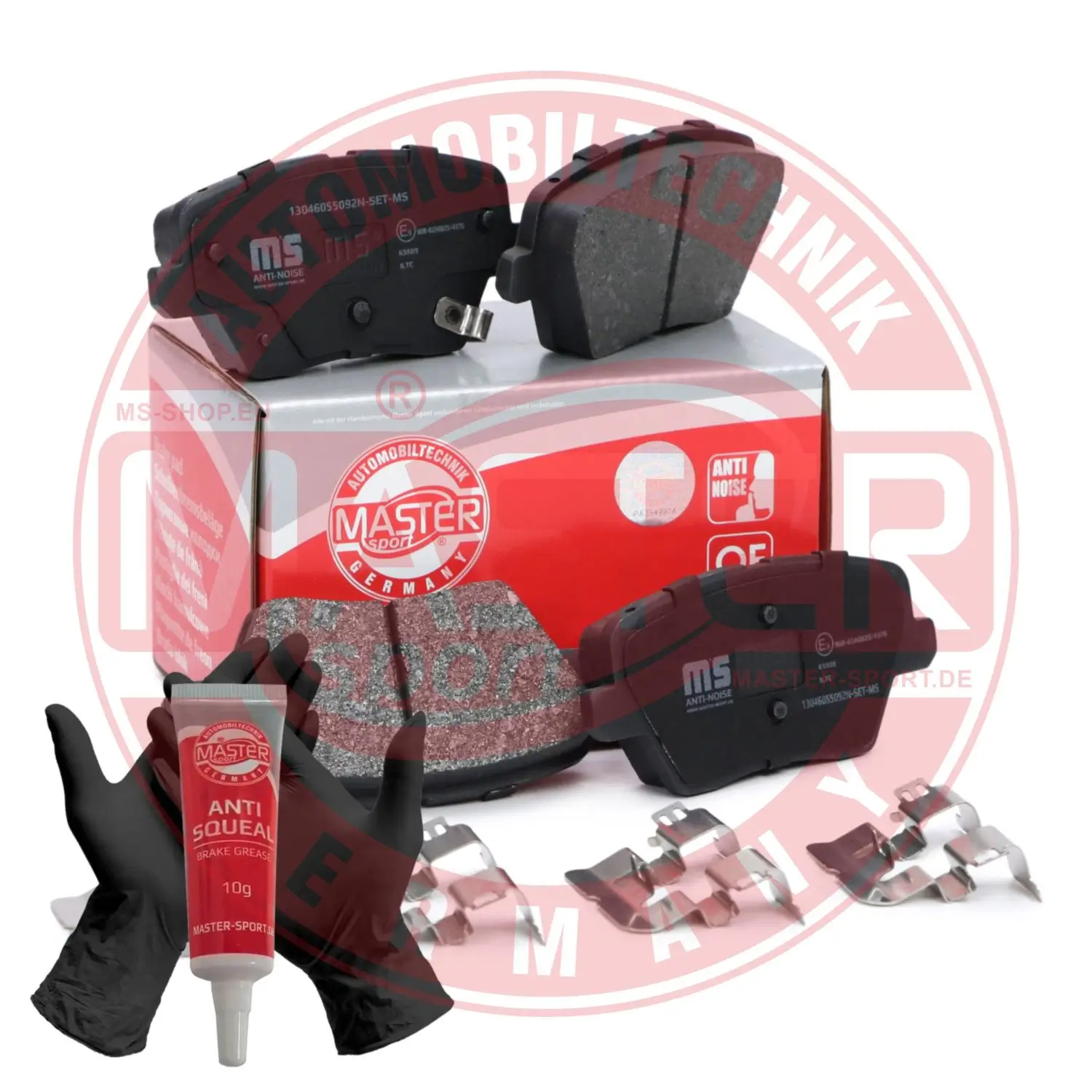 Bremsbelagsatz, Scheibenbremse Hinterachse MASTER-SPORT GERMANY 13046055092N-SET-MS