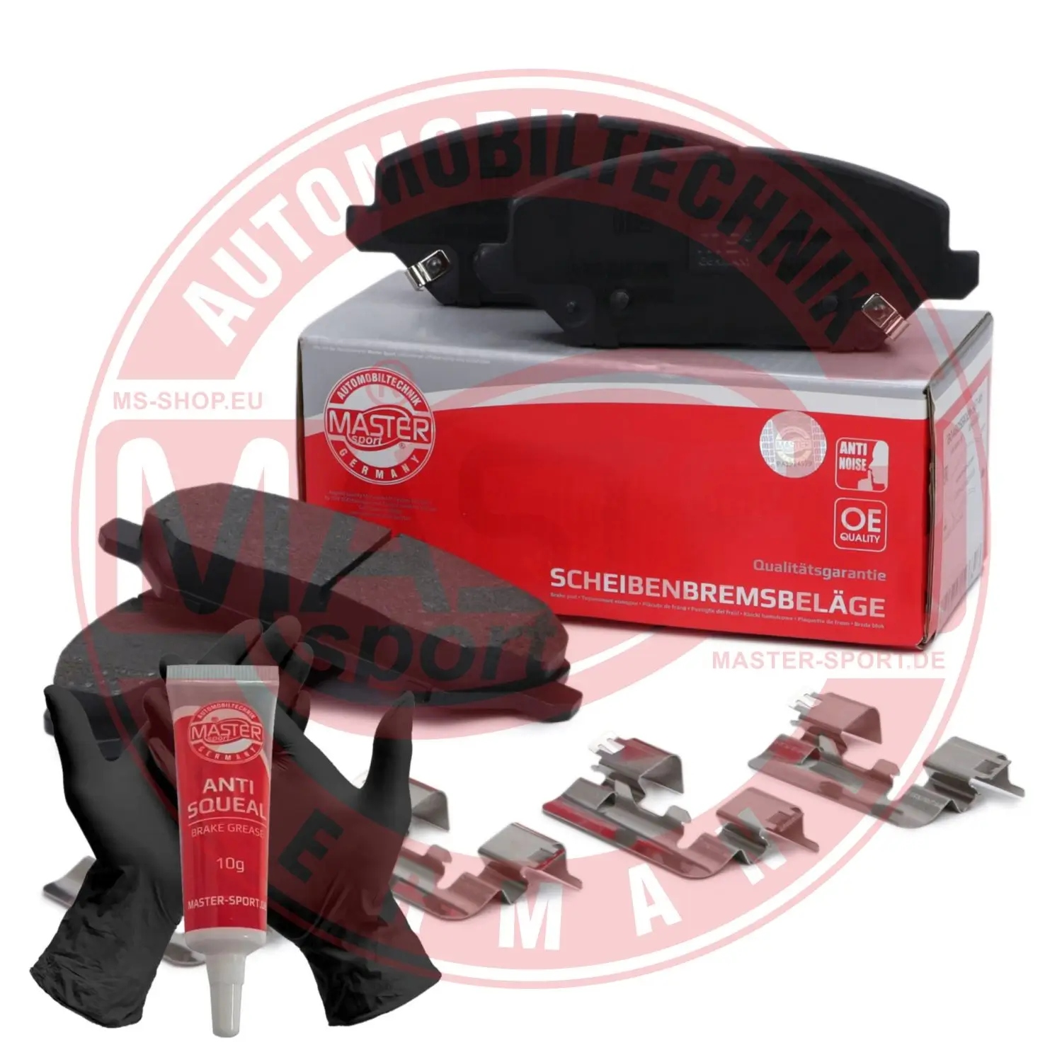 Bremsbelagsatz, Scheibenbremse Vorderachse MASTER-SPORT GERMANY 13046055102N-SET-MS