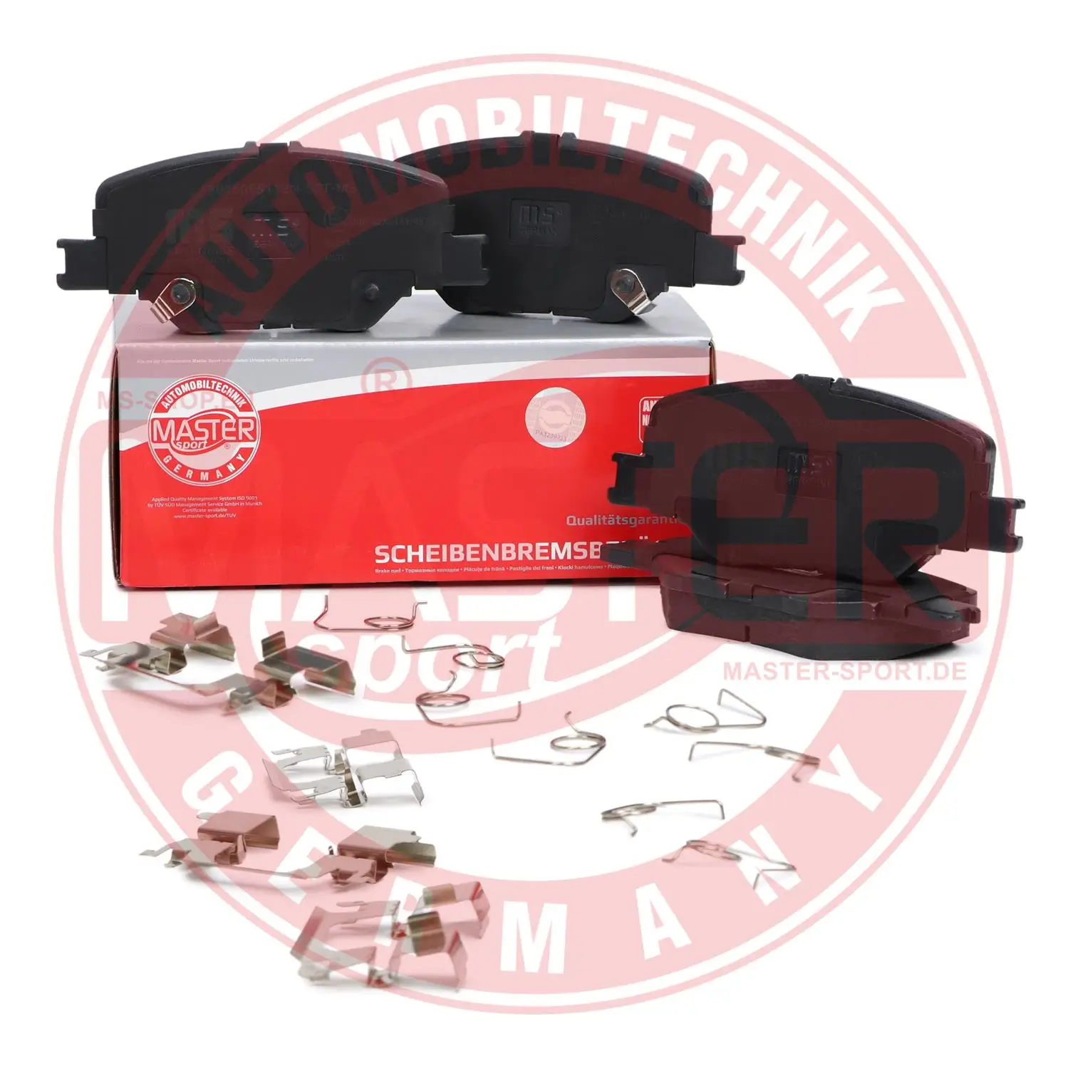 Bremsbelagsatz, Scheibenbremse Vorderachse MASTER-SPORT GERMANY 13046055112N-SET-MS