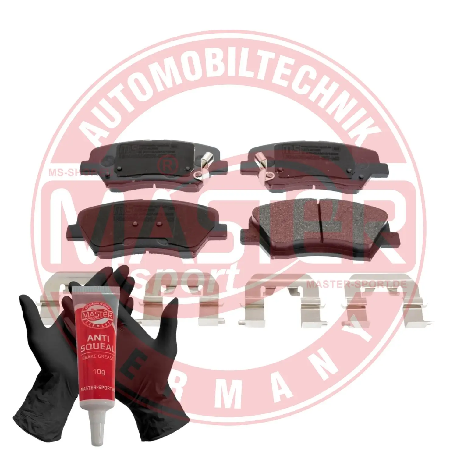 Bremsbelagsatz, Scheibenbremse Vorderachse MASTER-SPORT GERMANY 13046056452N-SET-MS