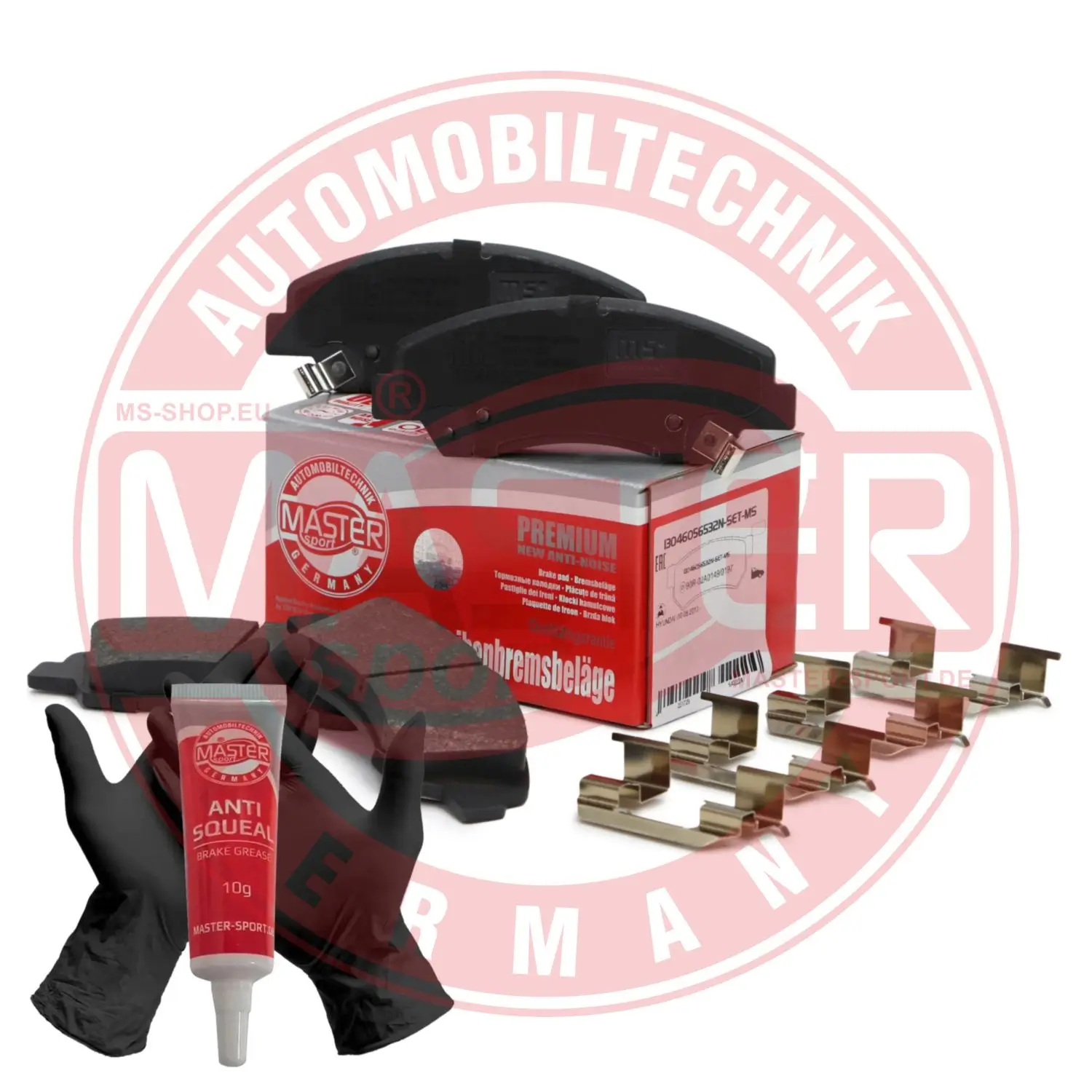 Bremsbelagsatz, Scheibenbremse Vorderachse MASTER-SPORT GERMANY 13046056532N-SET-MS