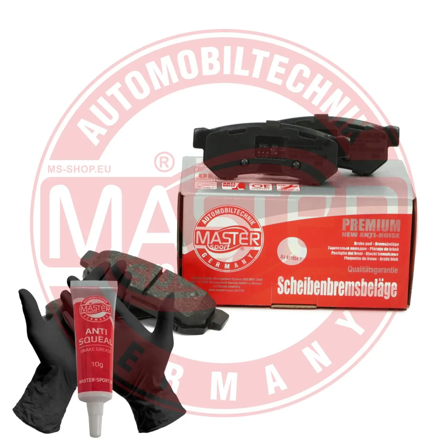 Bremsbelagsatz, Scheibenbremse Hinterachse MASTER-SPORT GERMANY 13046056632N-SET-MS