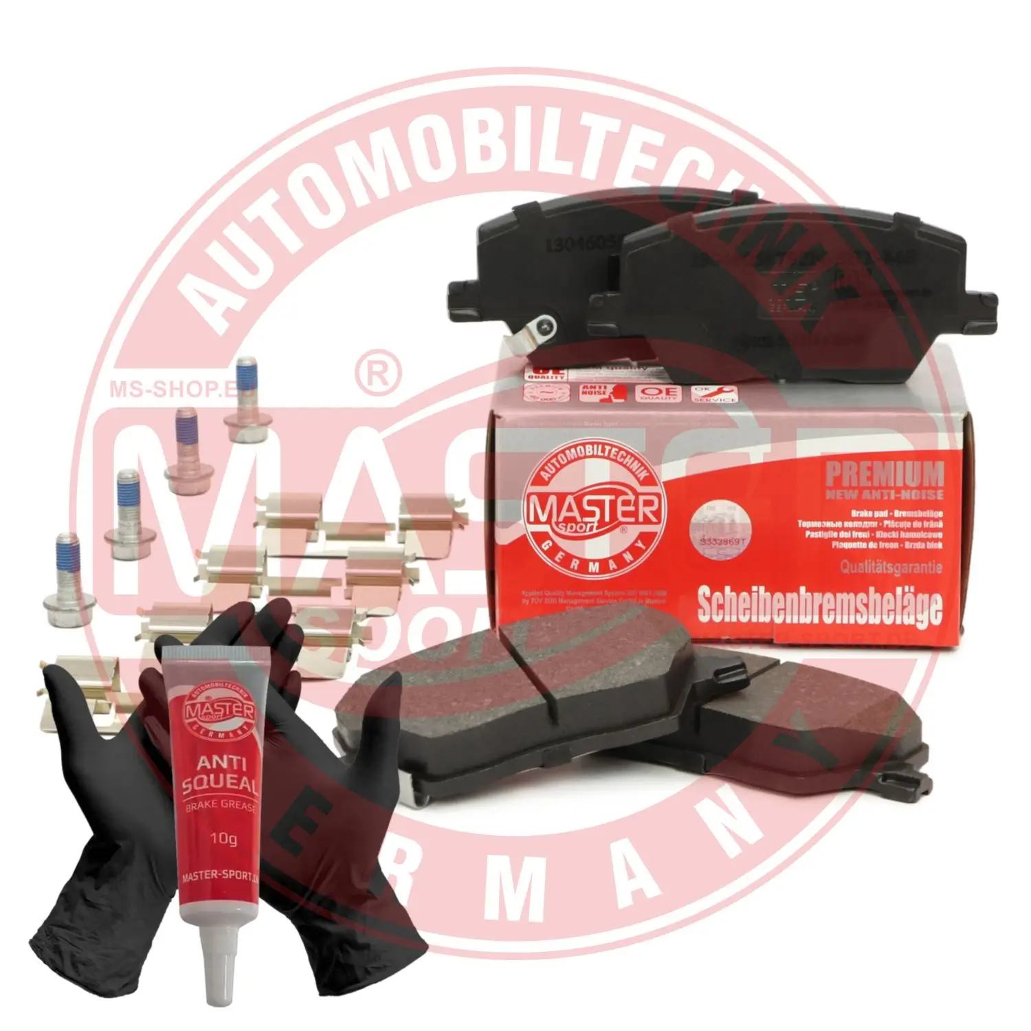 Bremsbelagsatz, Scheibenbremse Vorderachse MASTER-SPORT GERMANY 13046056792N-SET-MS