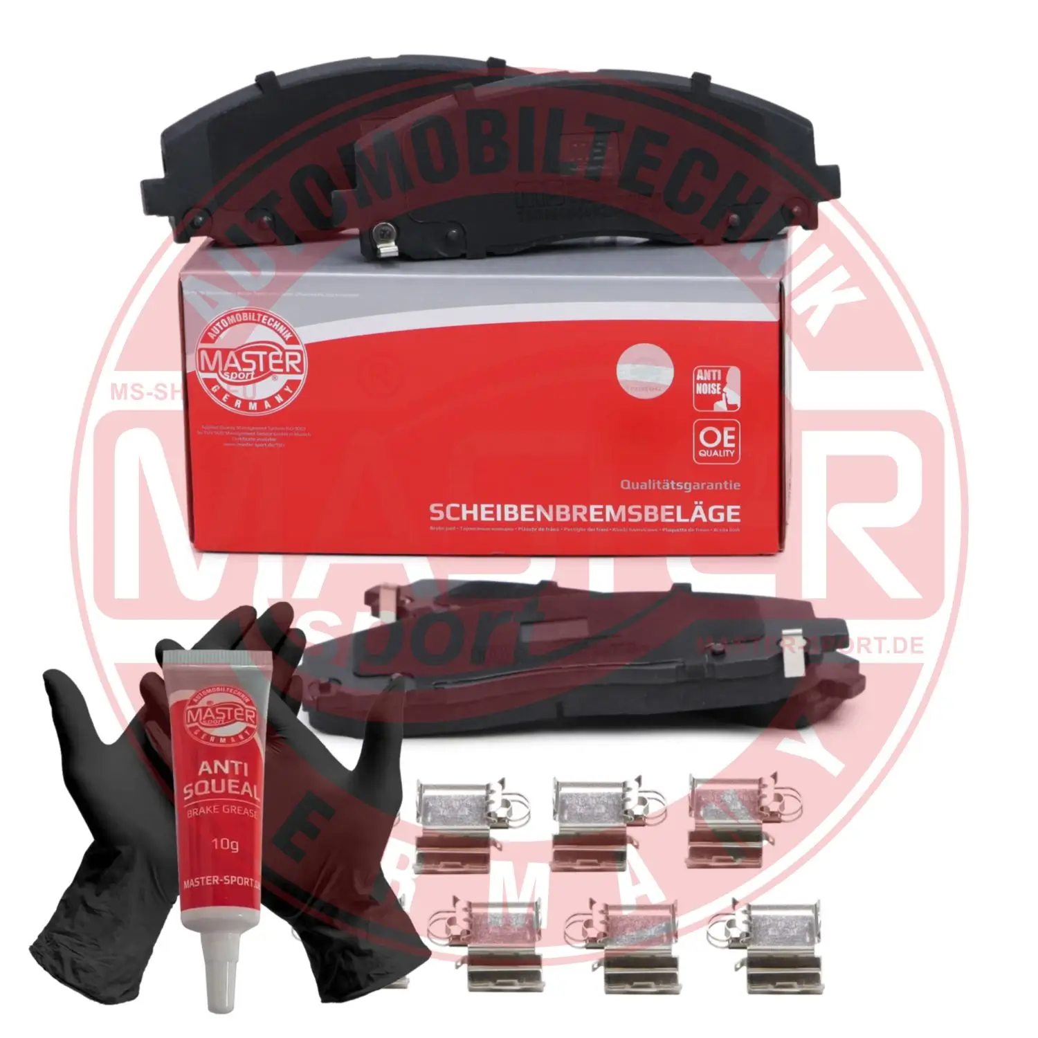 Bremsbelagsatz, Scheibenbremse Vorderachse MASTER-SPORT GERMANY 13046056802N-SET-MS