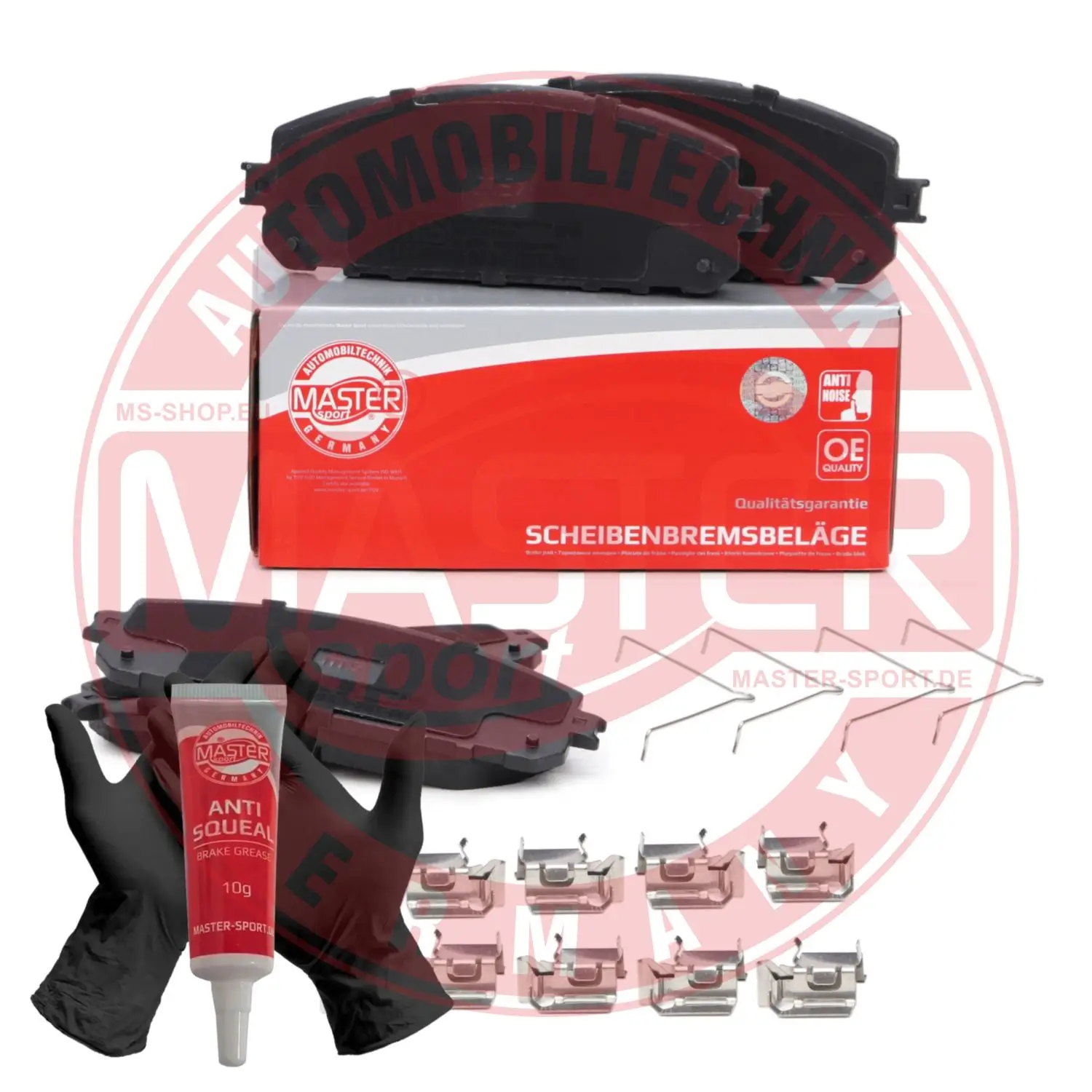 Bremsbelagsatz, Scheibenbremse Vorderachse MASTER-SPORT GERMANY 13046056892N-SET-MS