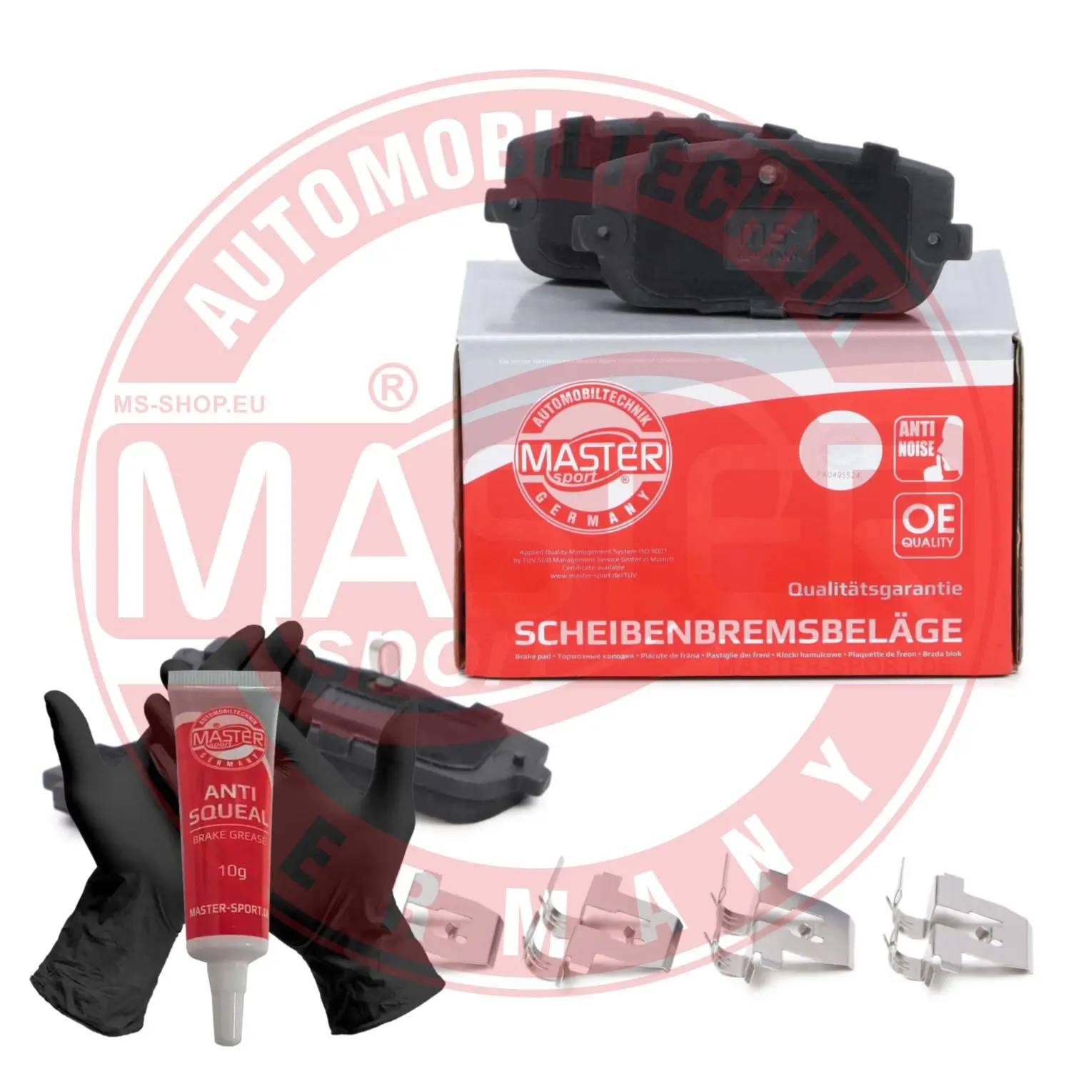Bremsbelagsatz, Scheibenbremse Hinterachse MASTER-SPORT GERMANY 13046057622N-SET-MS