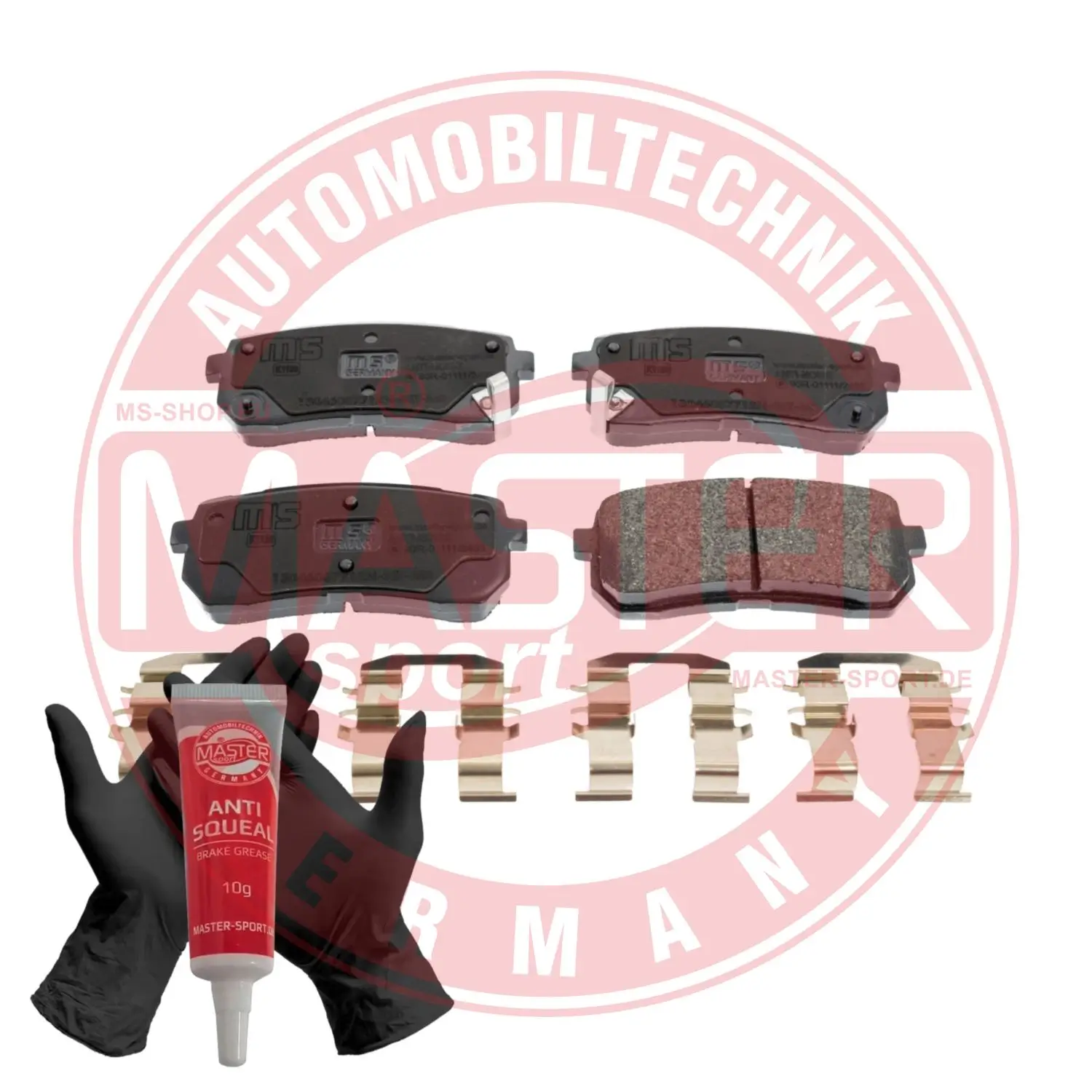 Bremsbelagsatz, Scheibenbremse Hinterachse MASTER-SPORT GERMANY 13046057712N-SET-MS