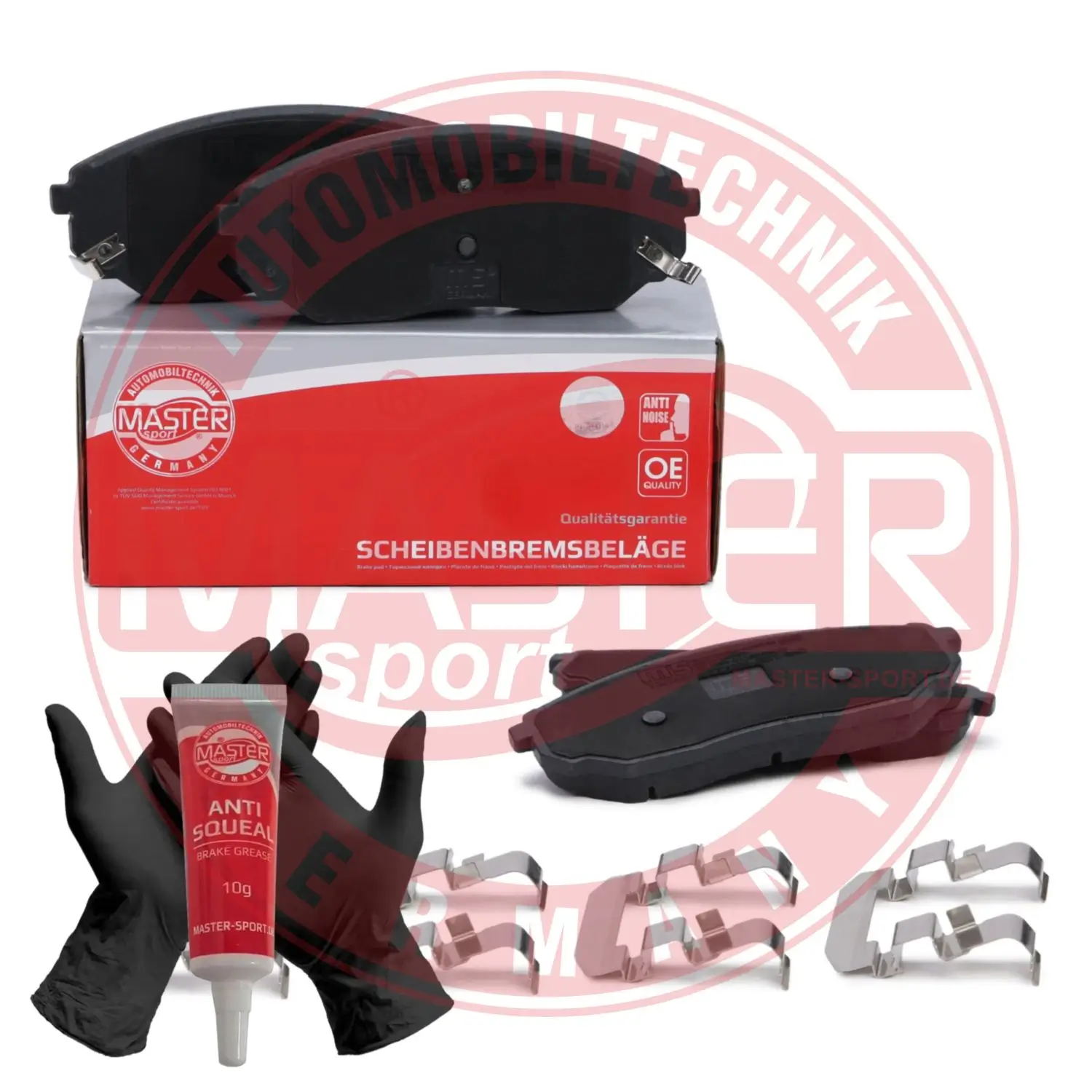 Bremsbelagsatz, Scheibenbremse Vorderachse MASTER-SPORT GERMANY 13046057722N-SET-MS