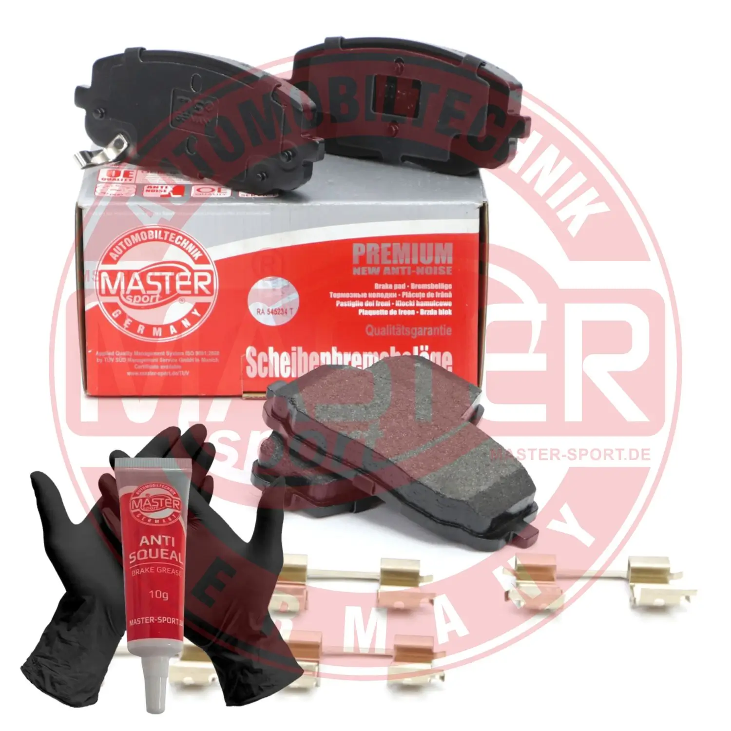 Bremsbelagsatz, Scheibenbremse Vorderachse MASTER-SPORT GERMANY 13046057762N-SET-MS