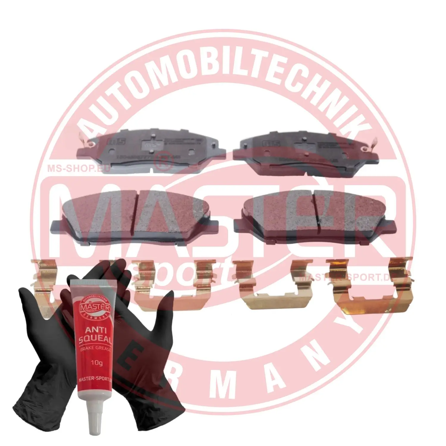 Bremsbelagsatz, Scheibenbremse Vorderachse MASTER-SPORT GERMANY 13046057772N-SET-MS