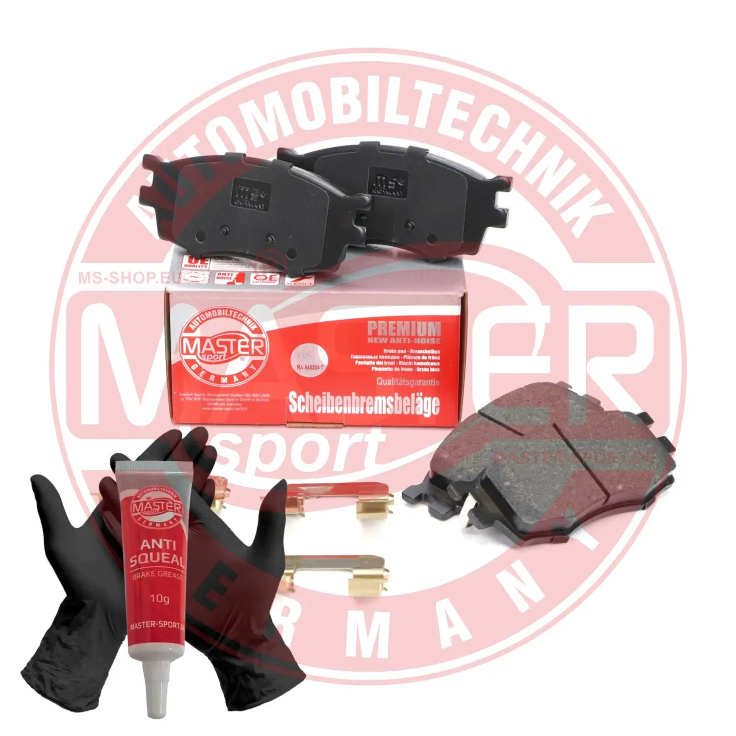 Bremsbelagsatz, Scheibenbremse Vorderachse MASTER-SPORT GERMANY 13046057792N-SET-MS