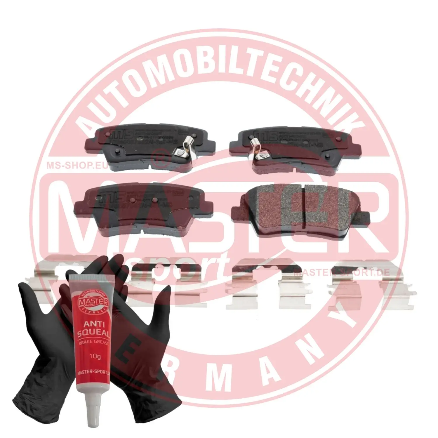Bremsbelagsatz, Scheibenbremse Hinterachse MASTER-SPORT GERMANY 13046057862N-SET-MS