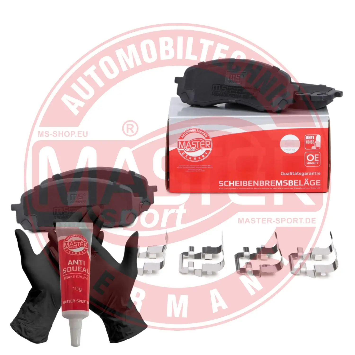 Bremsbelagsatz, Scheibenbremse Vorderachse MASTER-SPORT GERMANY 13046057932N-SET-MS