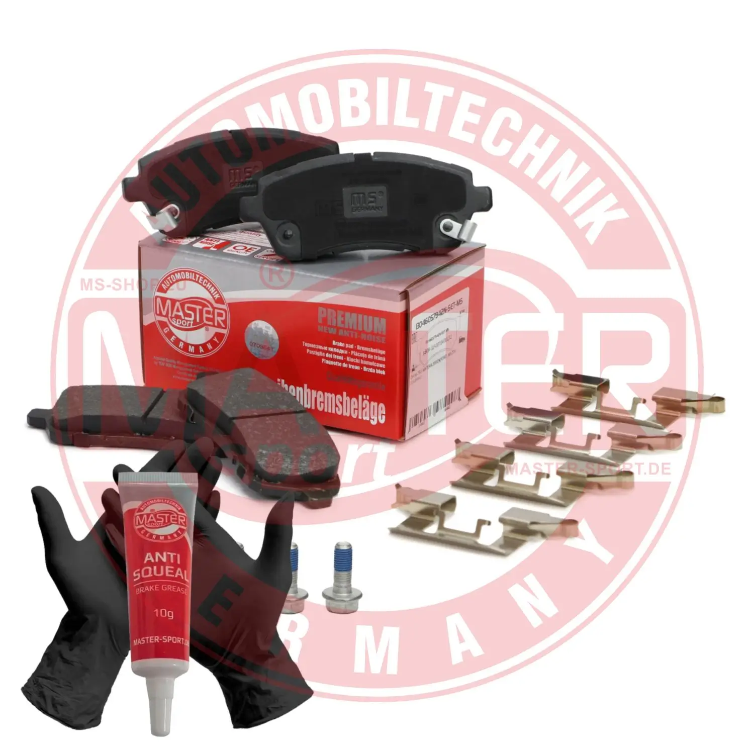 Bremsbelagsatz, Scheibenbremse Vorderachse MASTER-SPORT GERMANY 13046057942N-SET-MS