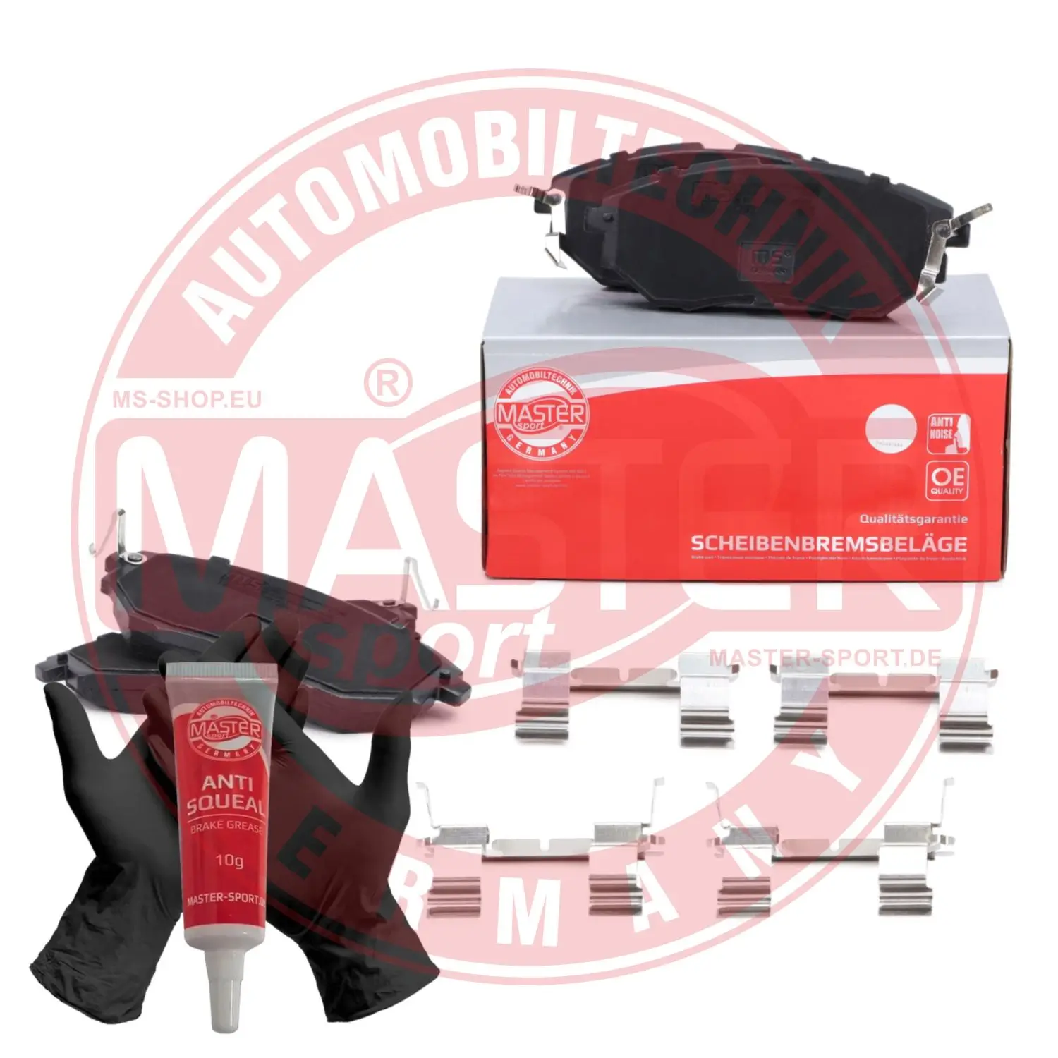Bremsbelagsatz, Scheibenbremse Vorderachse MASTER-SPORT GERMANY 13046057972N-SET-MS