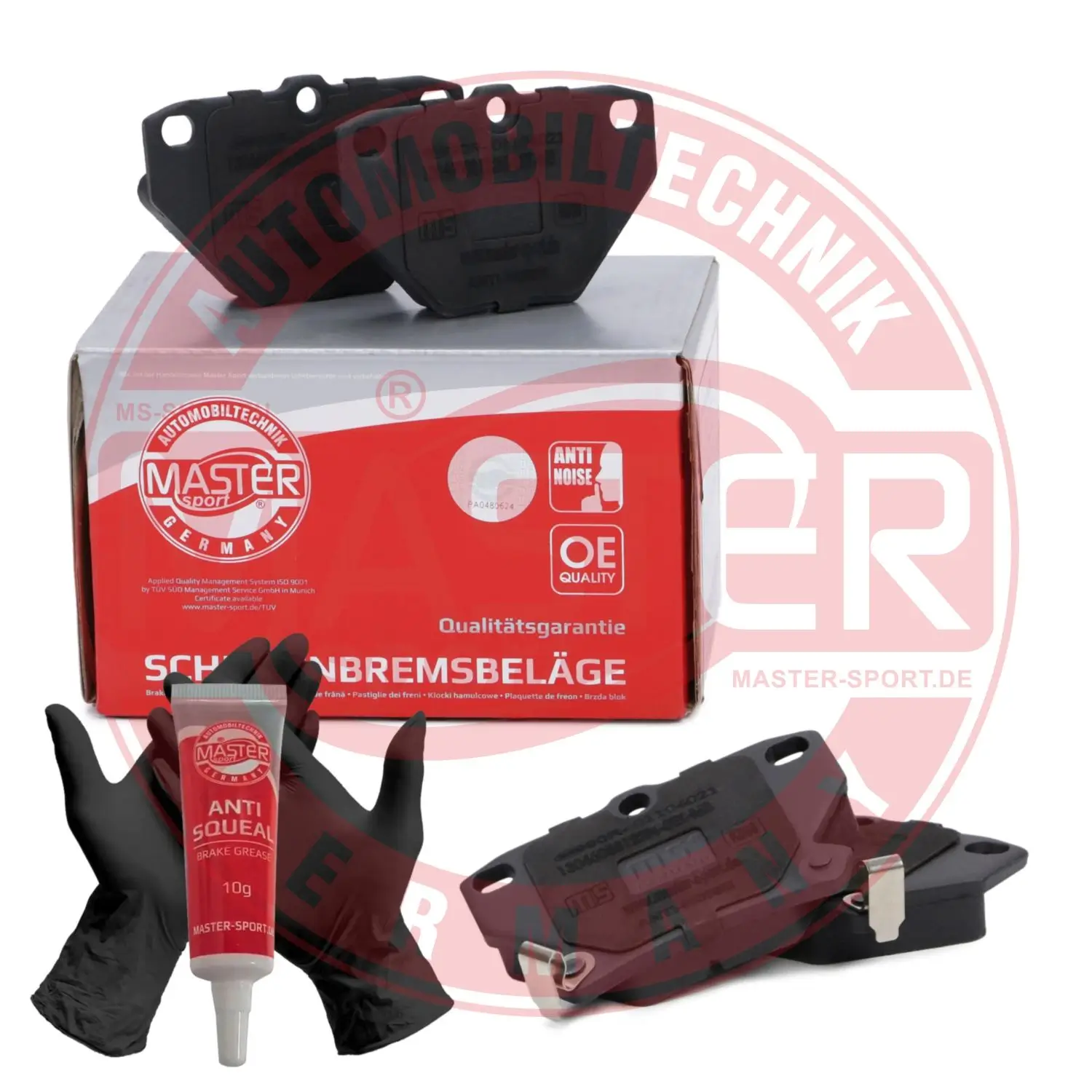 Bremsbelagsatz, Scheibenbremse Hinterachse MASTER-SPORT GERMANY 13046058122N-SET-MS